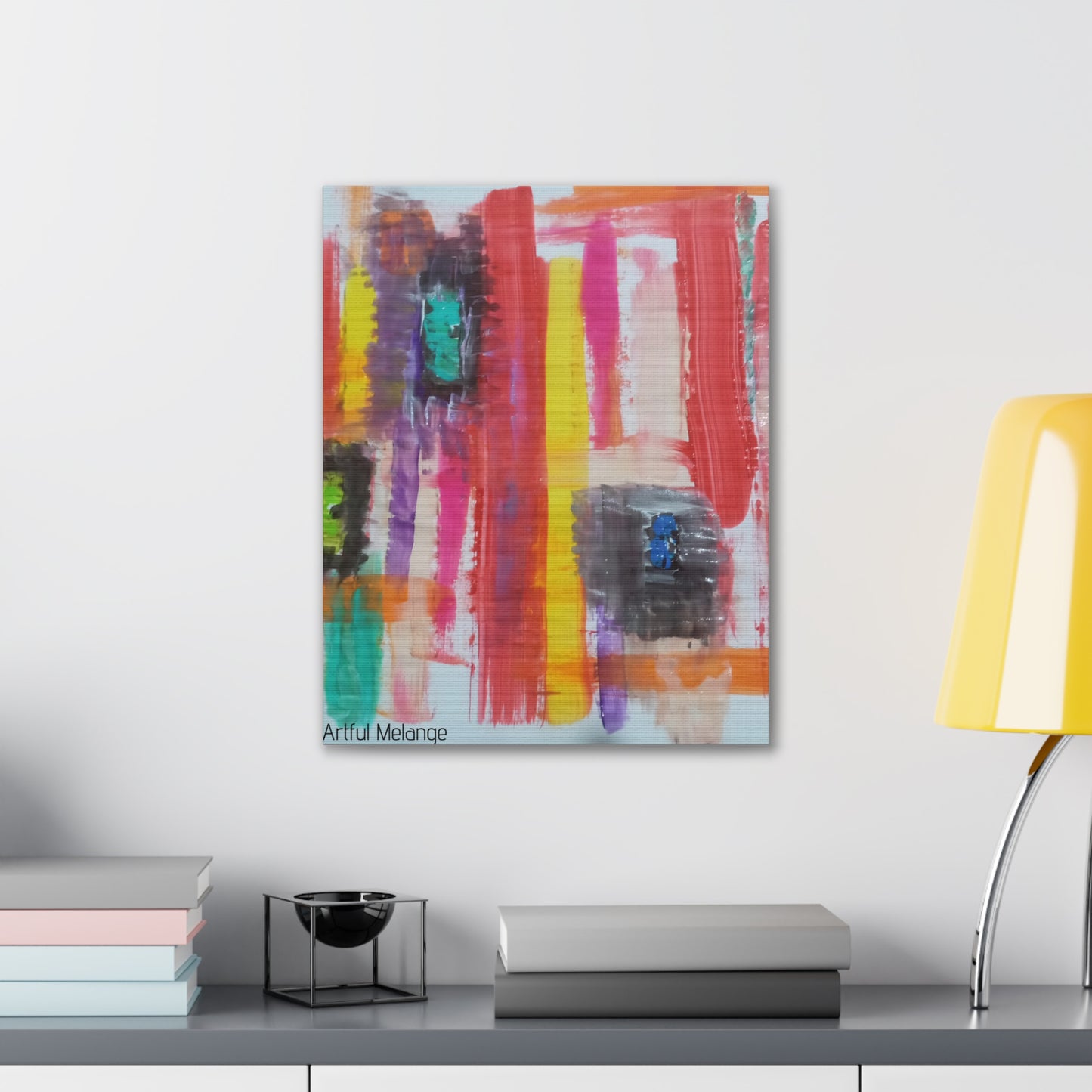 Primary Elegance: A Symphony of Sophistication Canvas Print