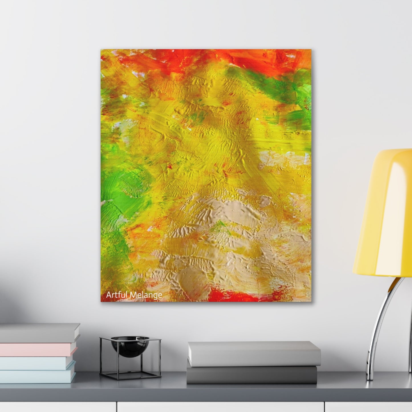 Acrylic Abstract Canvas Print - Richly Textured Artistry