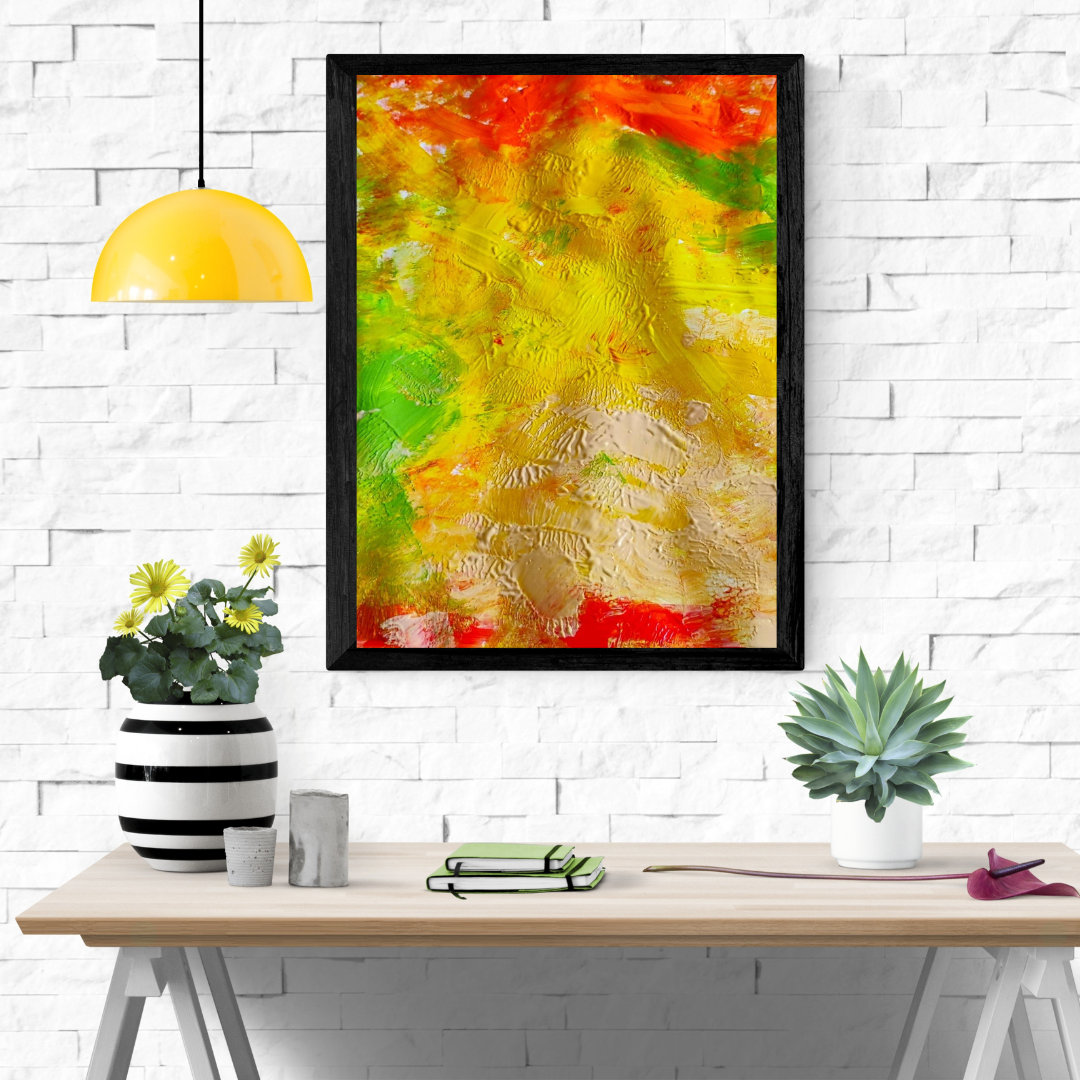 Acrylic Abstract Canvas Print - Richly Textured Artistry