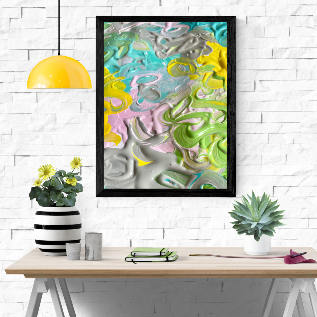 Acrylic Abstract Canvas Print - Richly Textured Artistry
