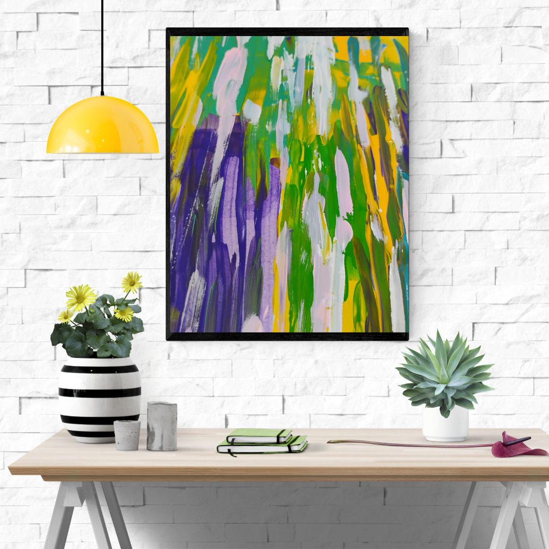 Acrylic Abstract Canvas Print - Richly Textured Artistry