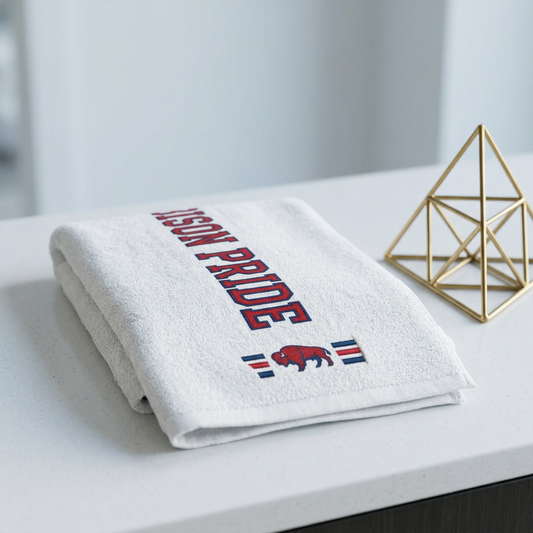 Howard University Bison Pride Rally Towel – HBCU Spirit Game Day Essential/The Mecca 11" x 18"