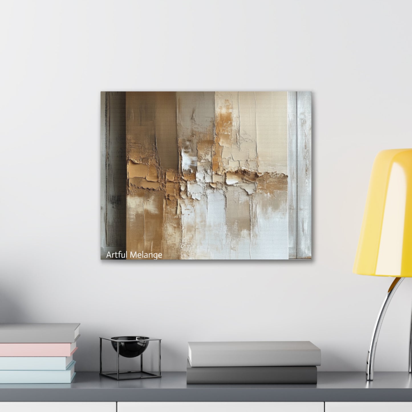 Acrylic Abstract Canvas Print - Richly Textured Artistry