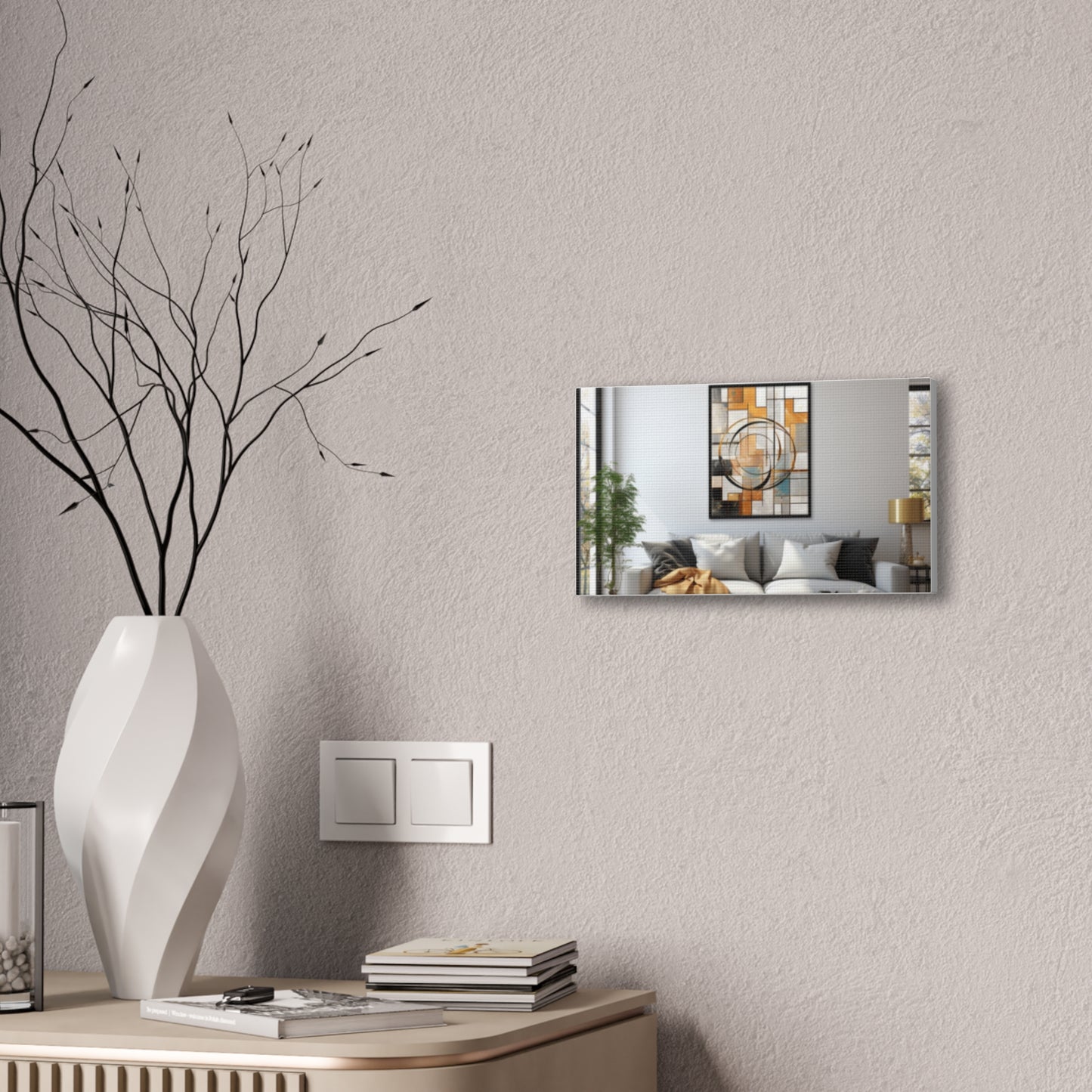 Gold and Black Elegance: A Symphony of Sophistication Canvas Print