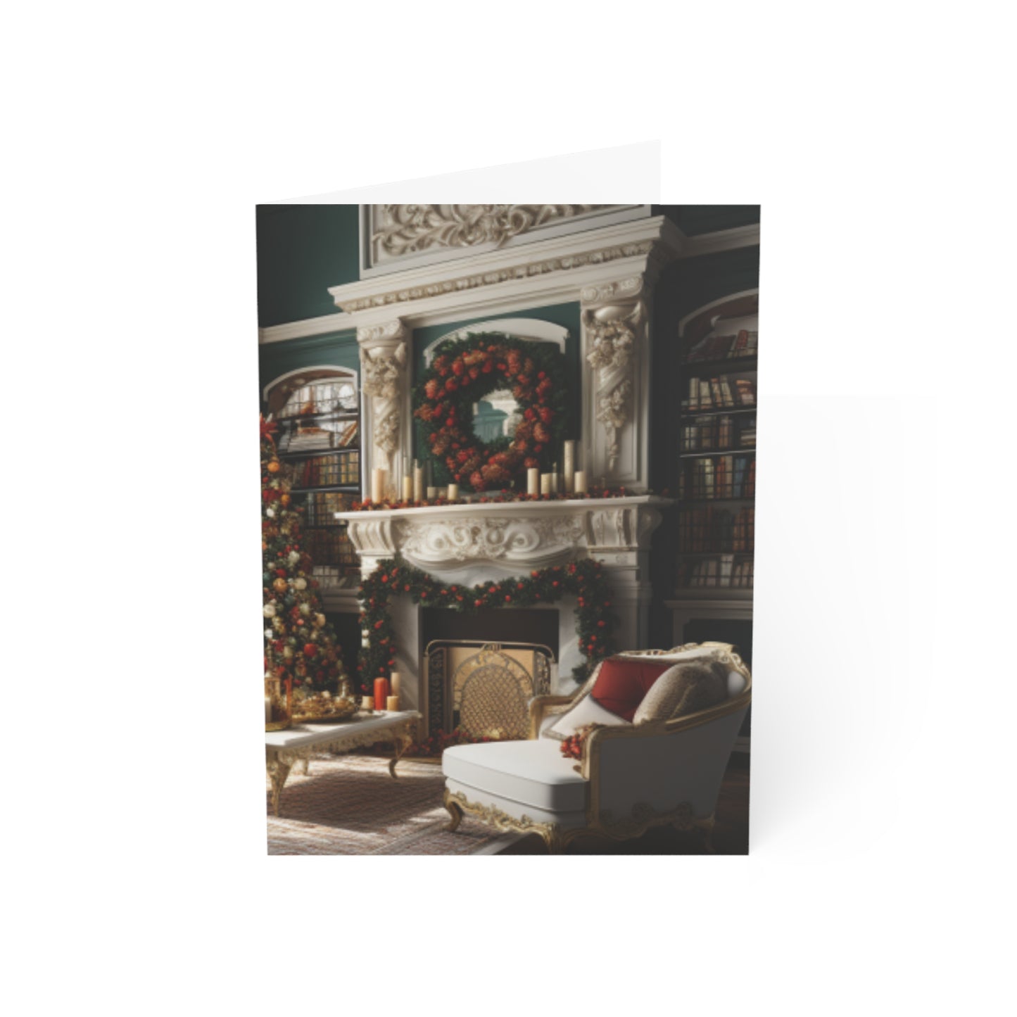 Regal Radiance: Opulent Christmas Greeting Cards