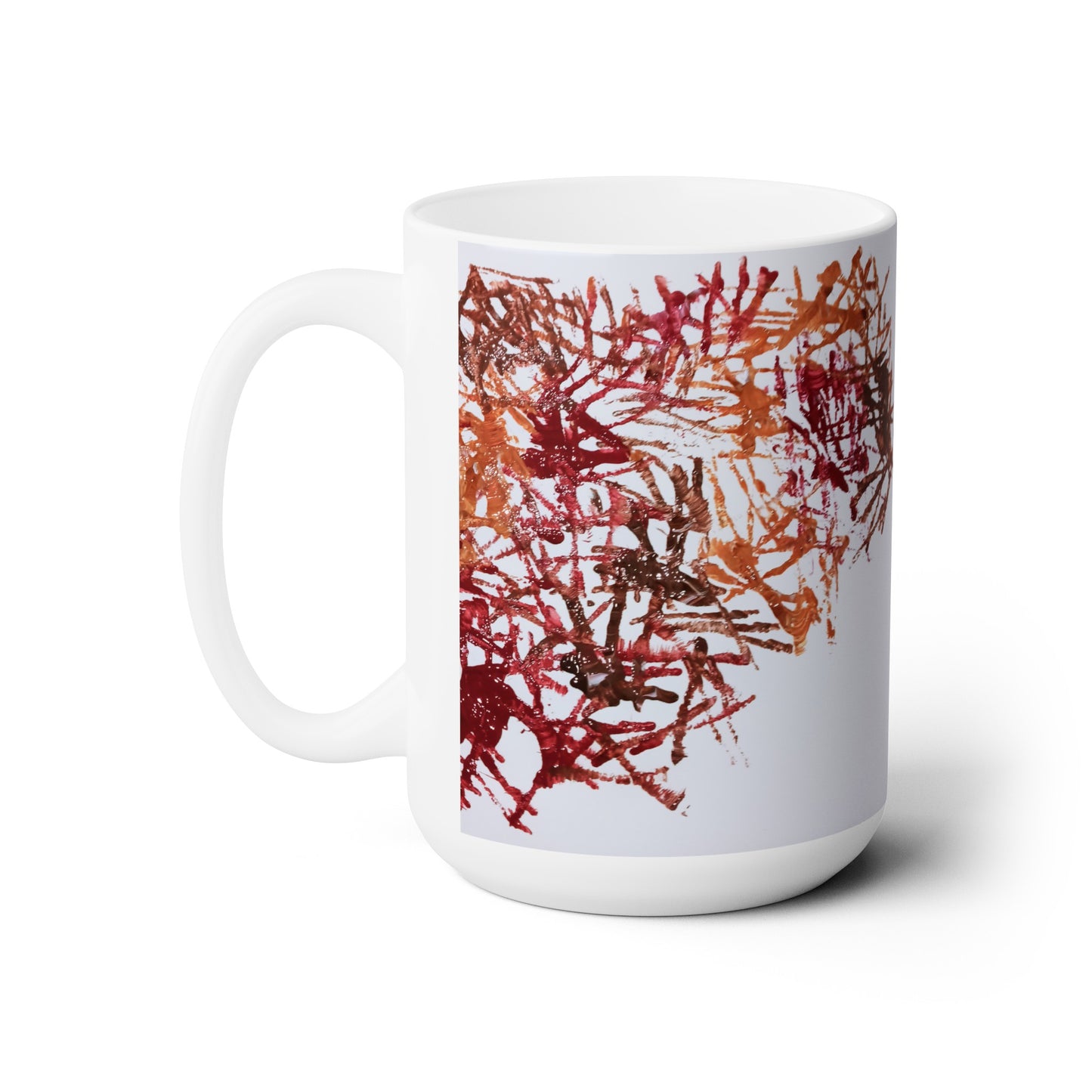 Artsy Abstract Ceramic Mug 15oz