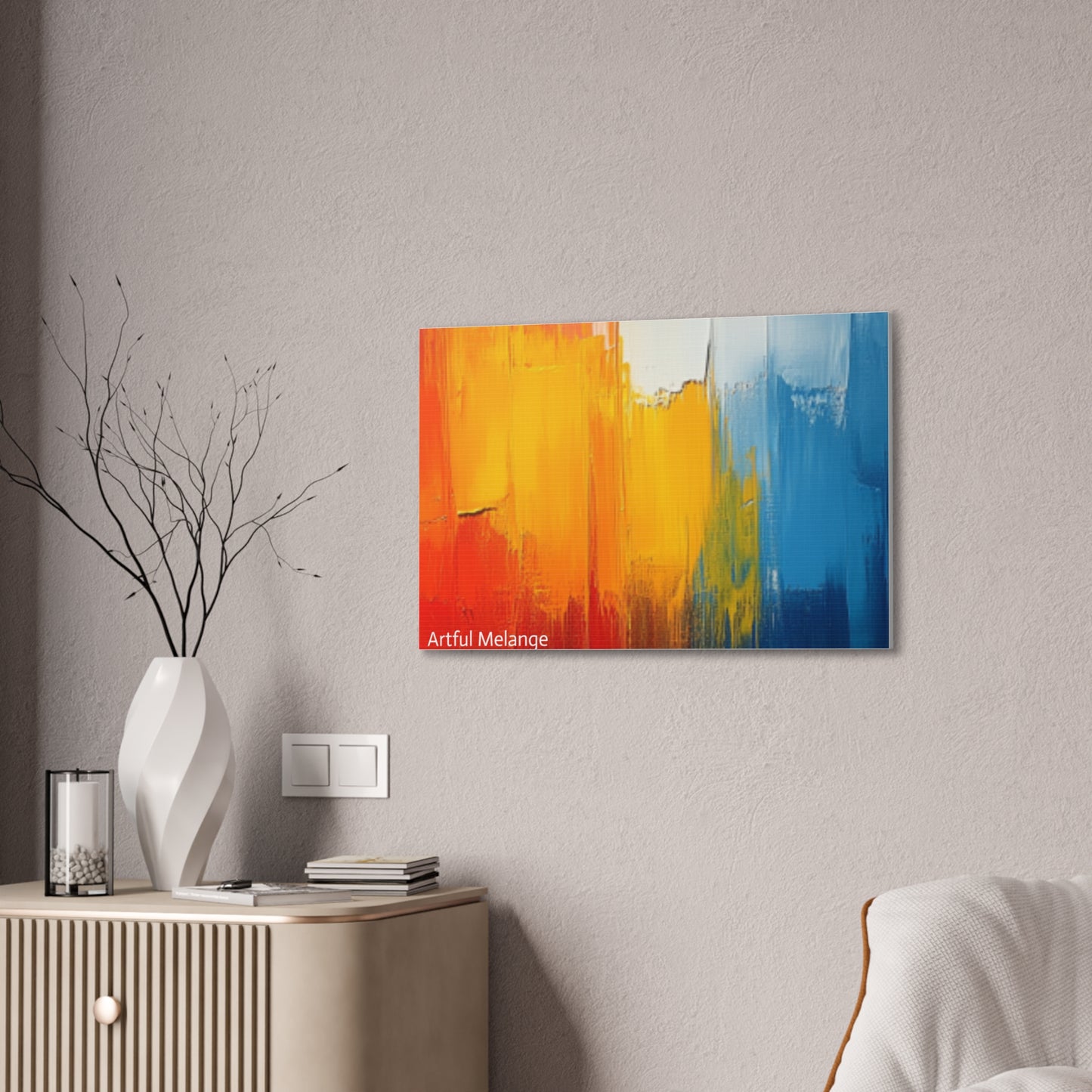 Acrylic Abstract Canvas Print - Richly Textured Artistry