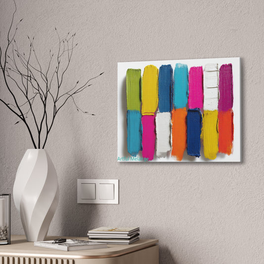 Acrylic Abstract Canvas Print - Richly Textured Artistry