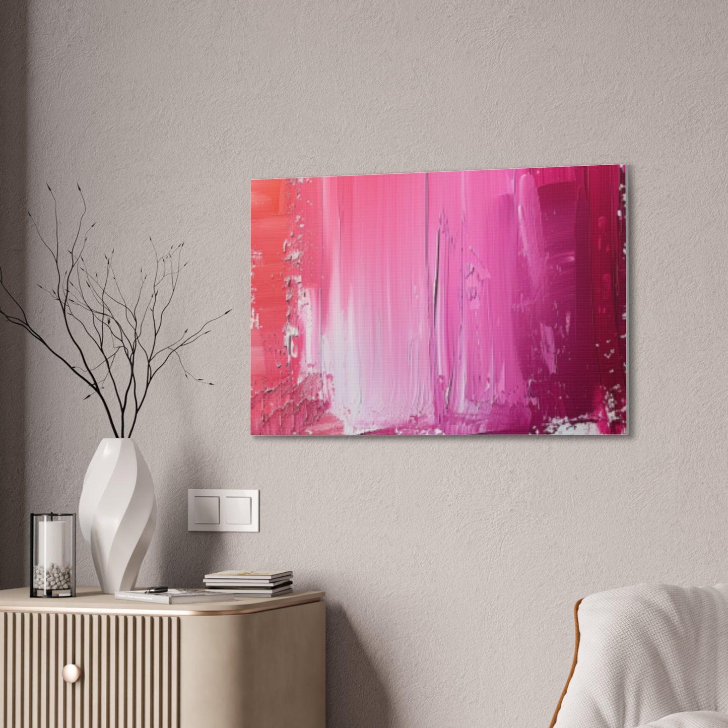 In The Pink: A Symphony of Sophistication Canvas Print