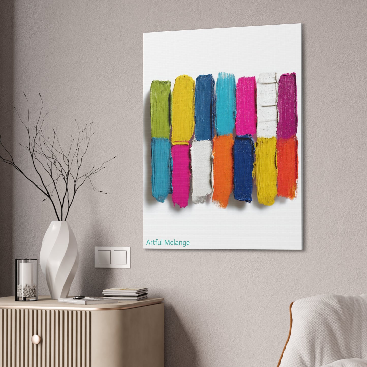 Acrylic Abstract Canvas Print - Richly Textured Artistry