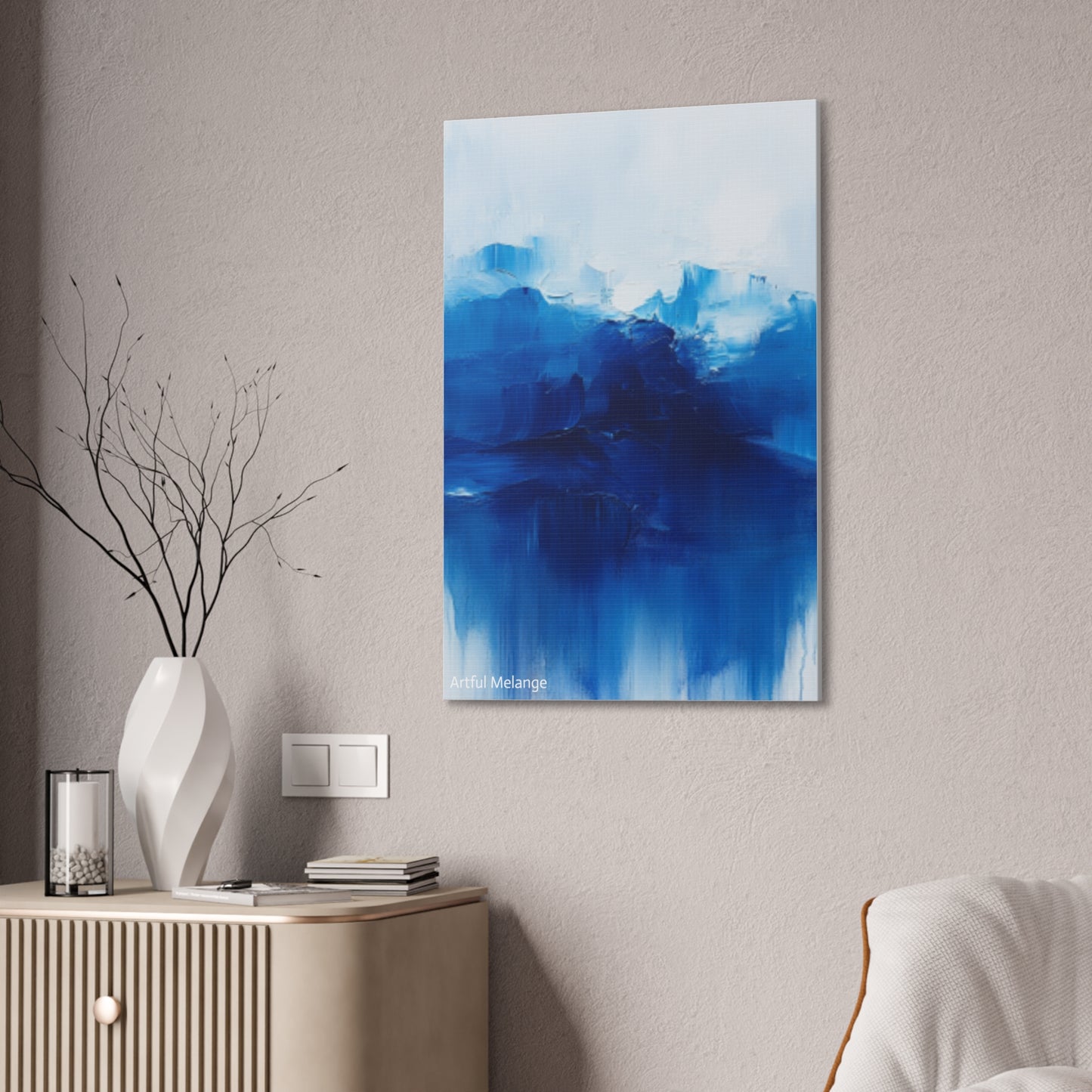 Acrylic Abstract Canvas Print - Richly Textured Artistry