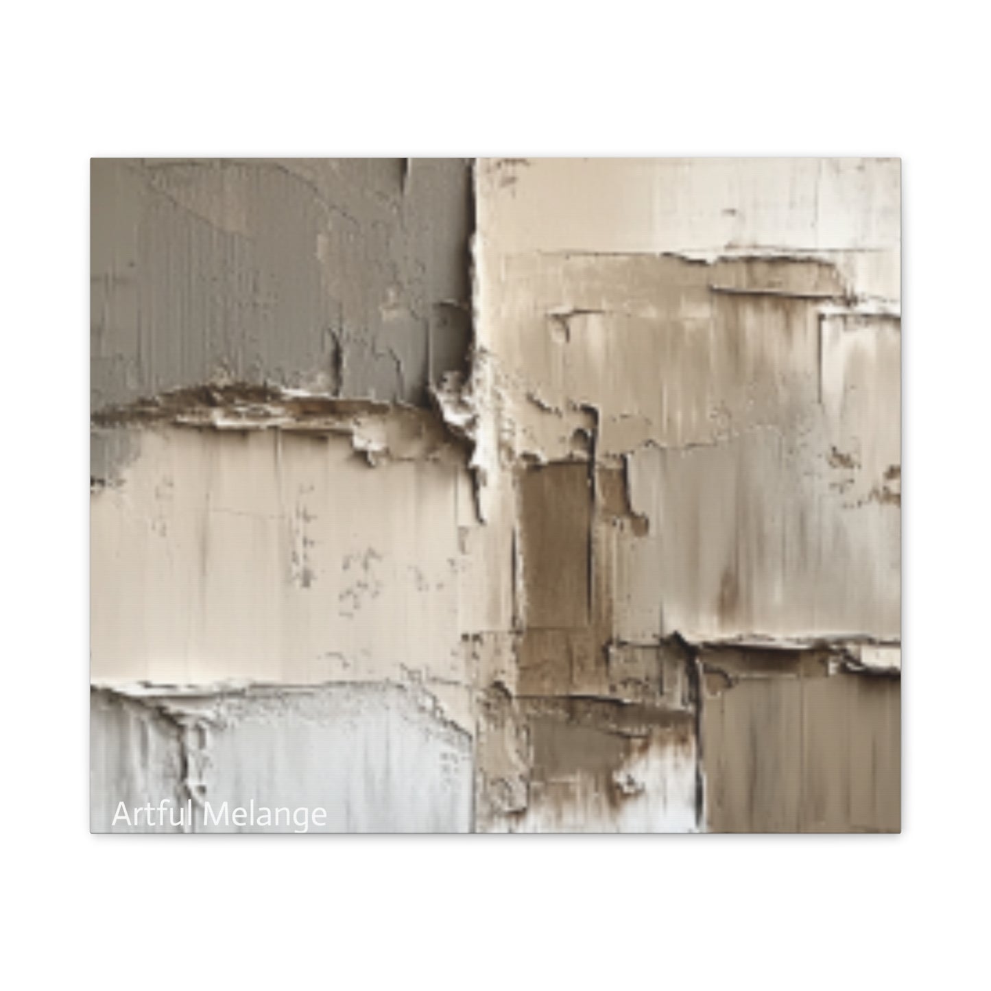 Acrylic Abstract Canvas Print - Richly Textured Artistry