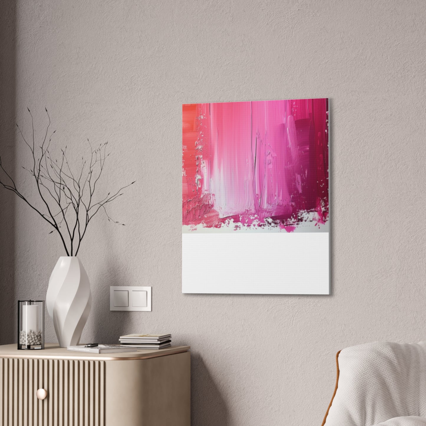 In The Pink: A Symphony of Sophistication Canvas Print