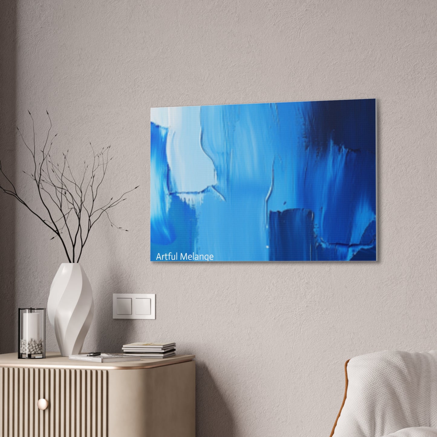 Acrylic Abstract Canvas Print - Richly Textured Artistry