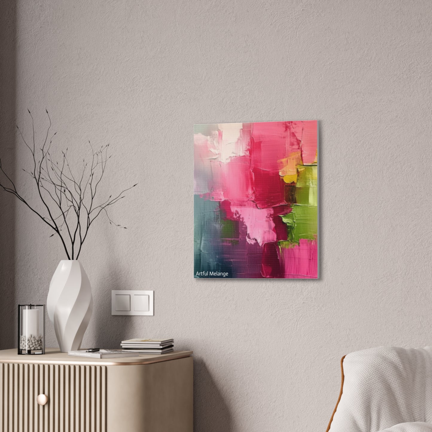 Acrylic Abstract Canvas Print - Richly Textured Artistry