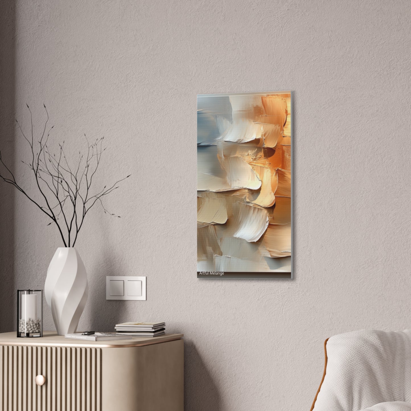 Acrylic Abstract Canvas Print - Richly Textured Artistry