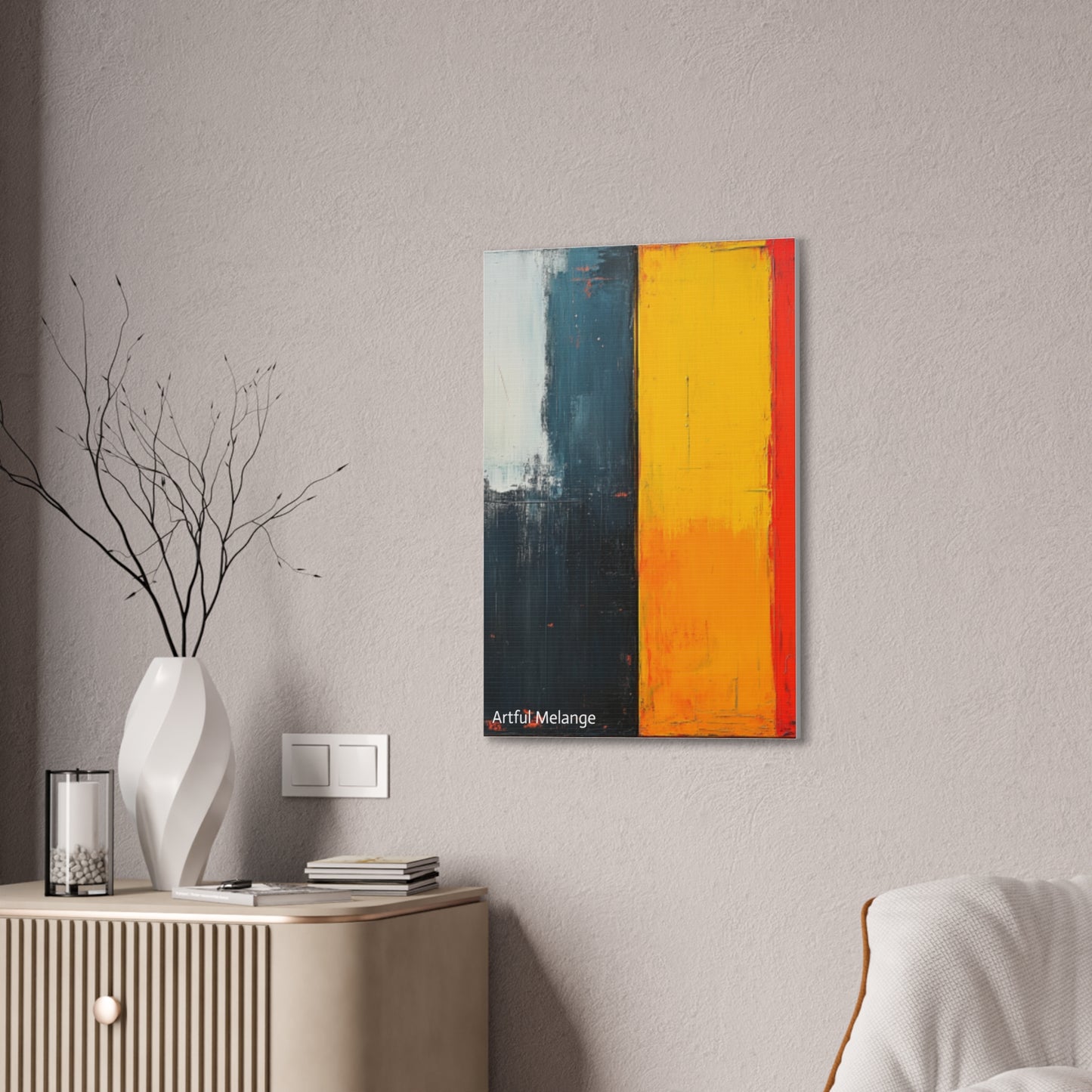 Acrylic Abstract Canvas Print - Richly Textured Artistry