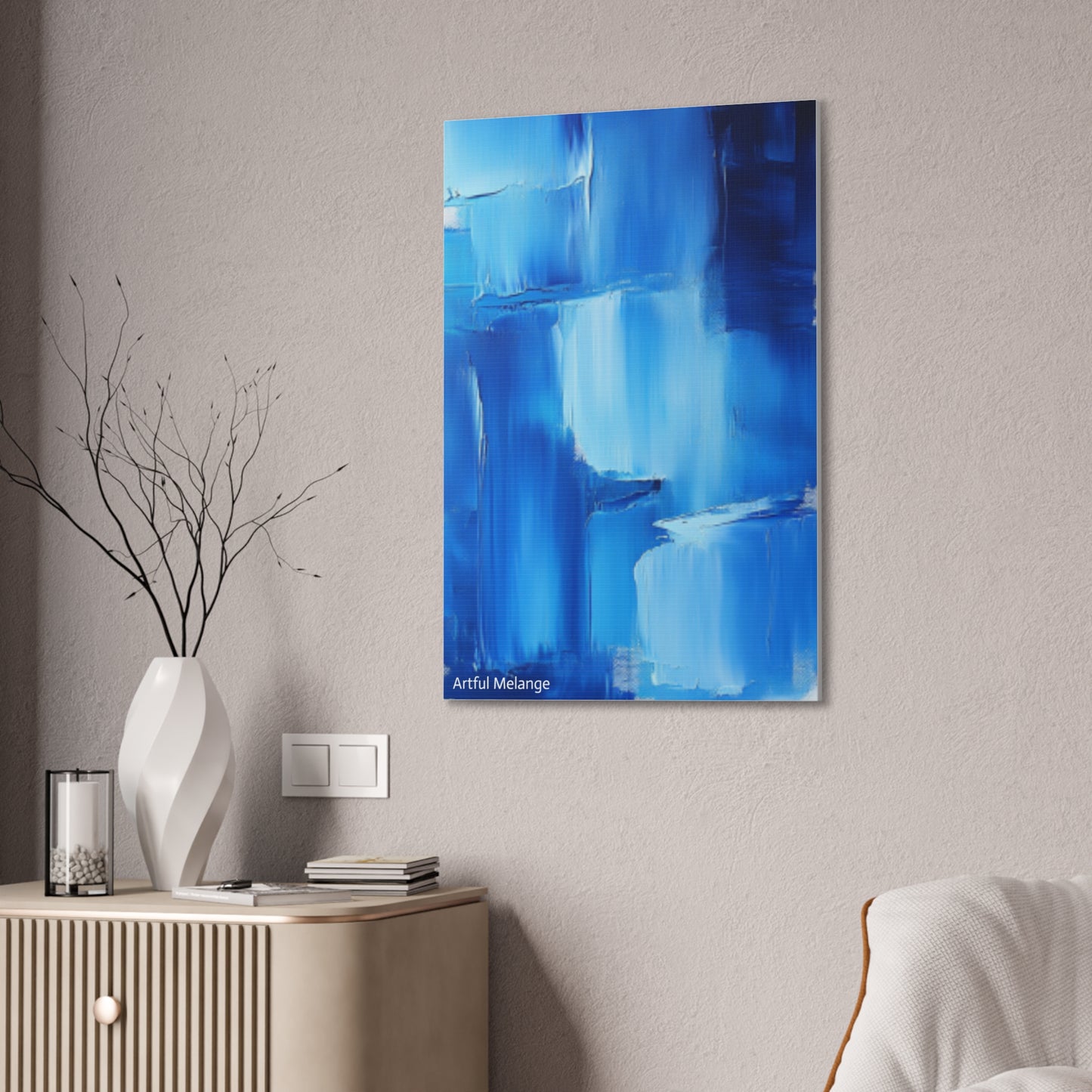 Acrylic Abstract Canvas Print - Richly Textured Artistry