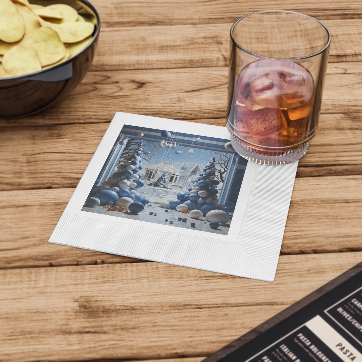 Dynamic Holiday Napkins for Sophisticated Living Spaces