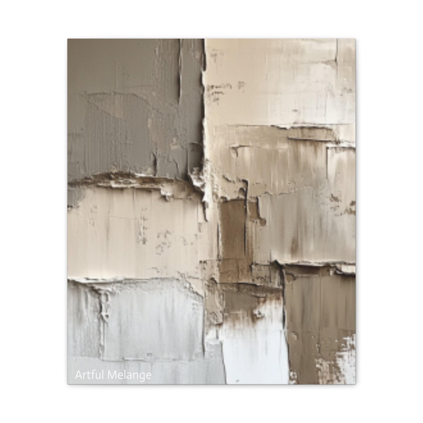 Acrylic Abstract Canvas Print - Richly Textured Artistry
