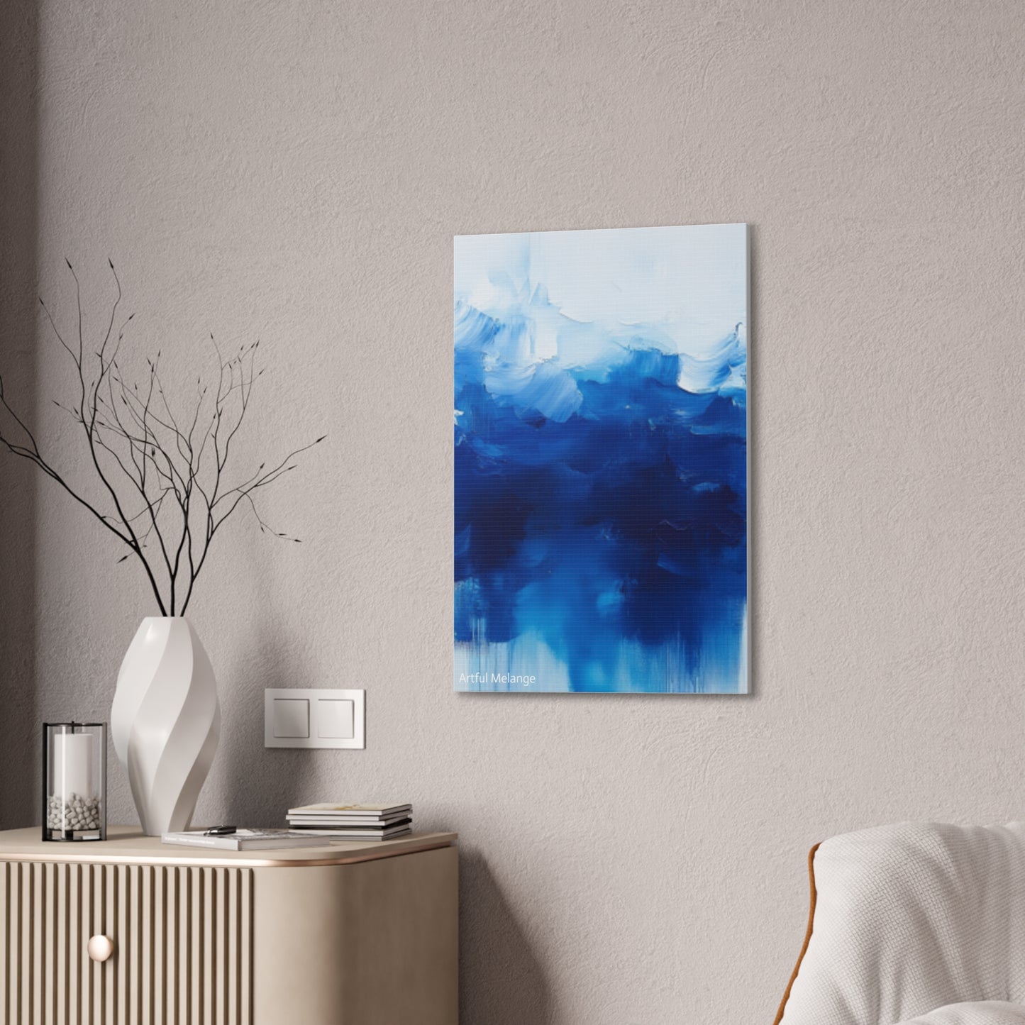 Acrylic Abstract Canvas Print - Richly Textured Artistry