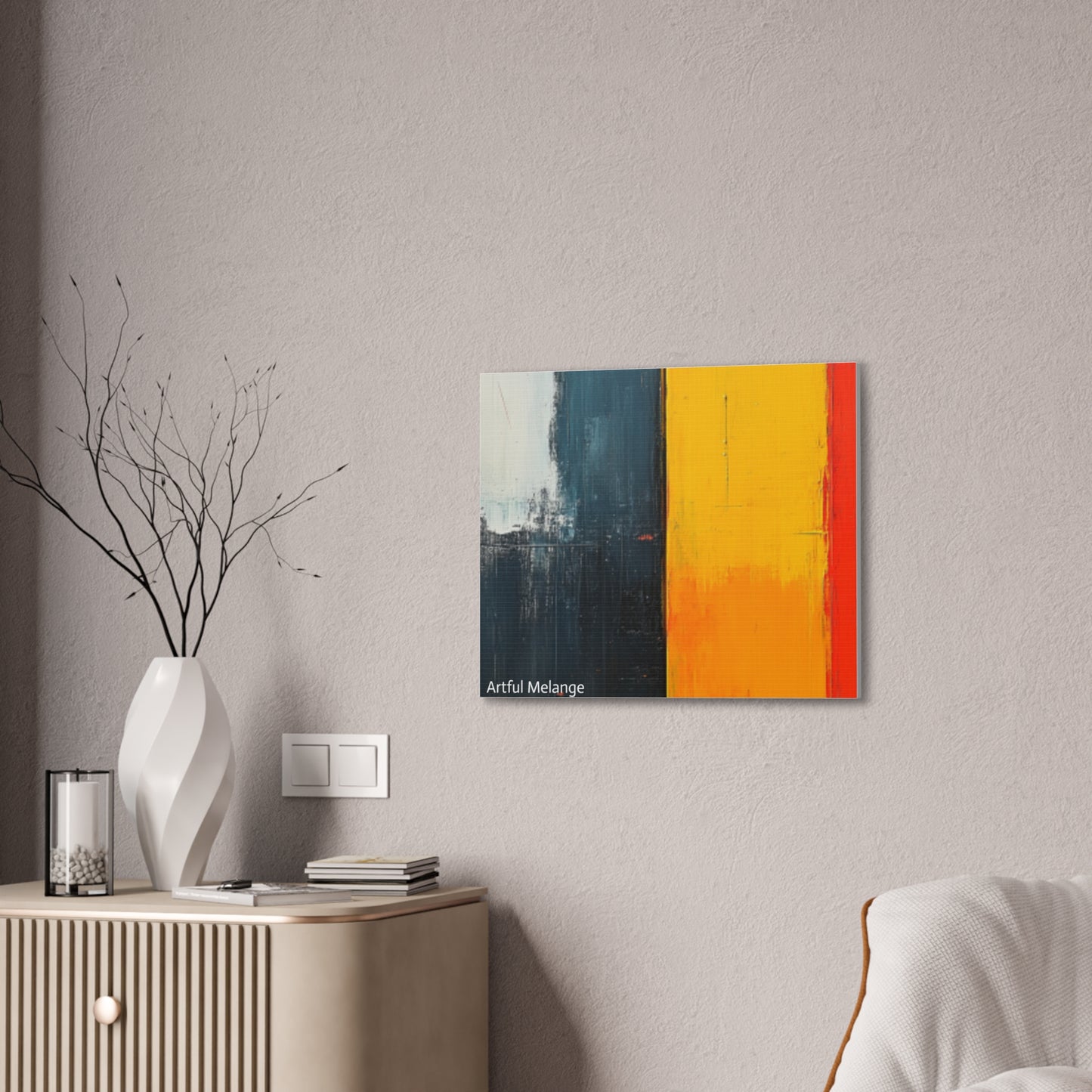 Acrylic Abstract Canvas Print - Richly Textured Artistry