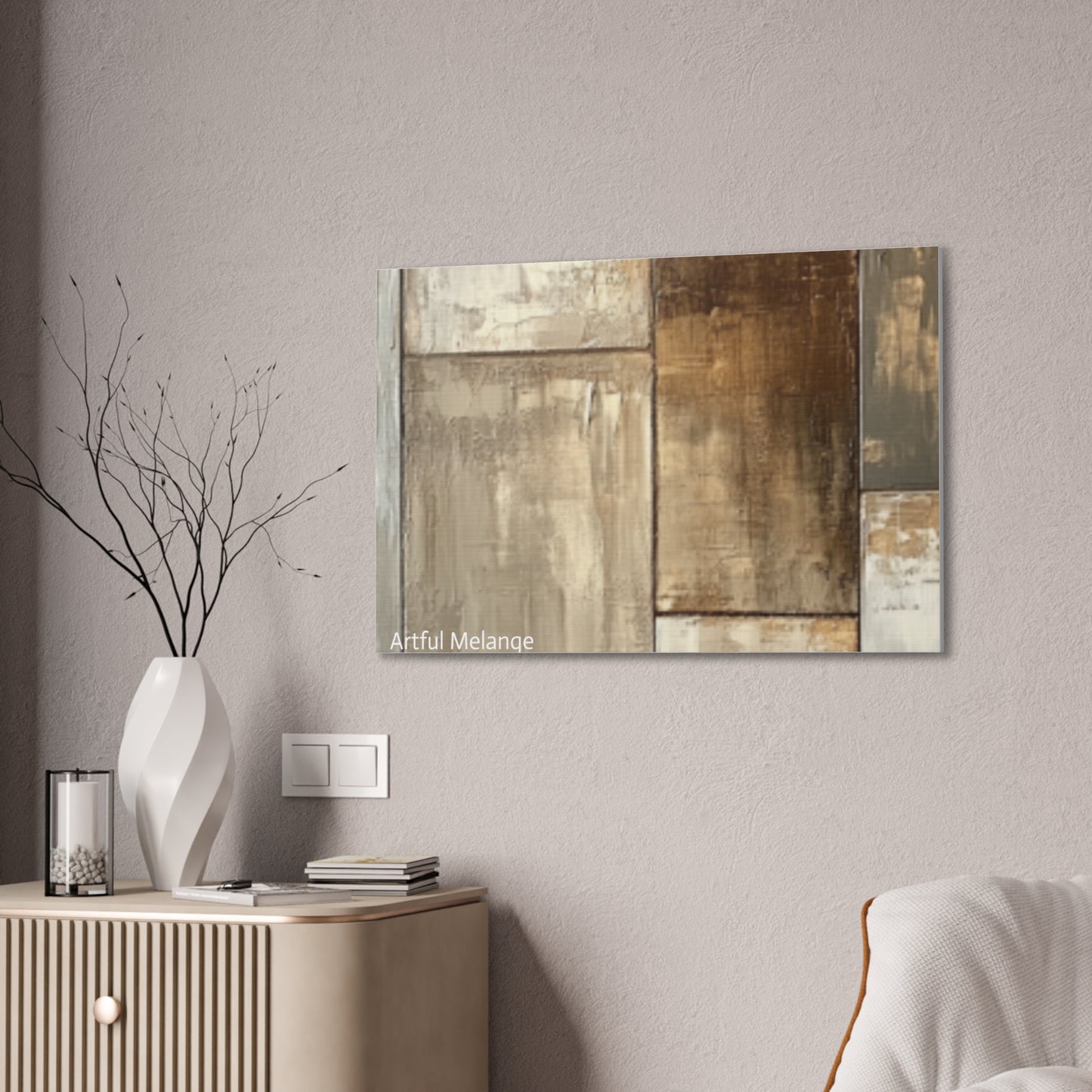 Acrylic Abstract Canvas Print - Richly Textured Artistry