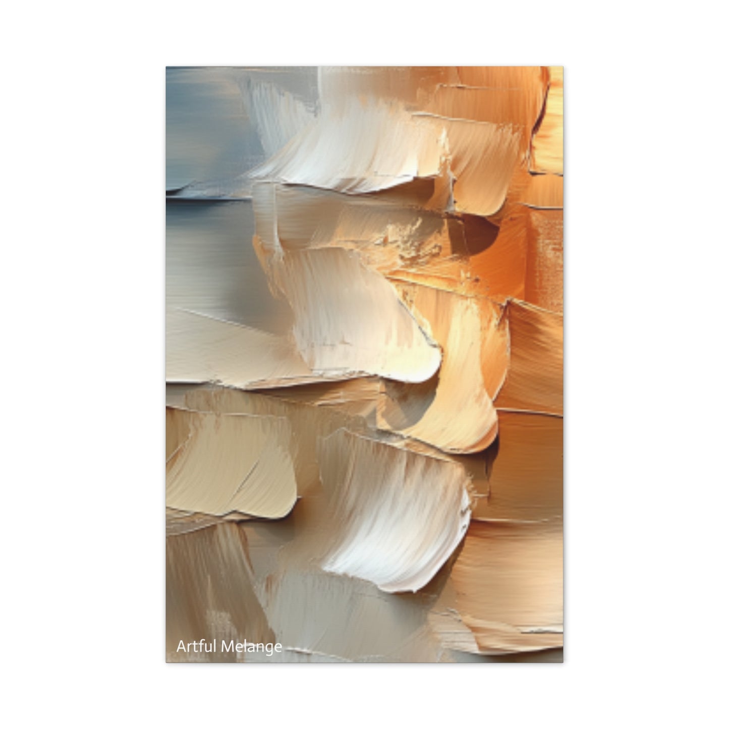 Acrylic Abstract Canvas Print - Richly Textured Artistry
