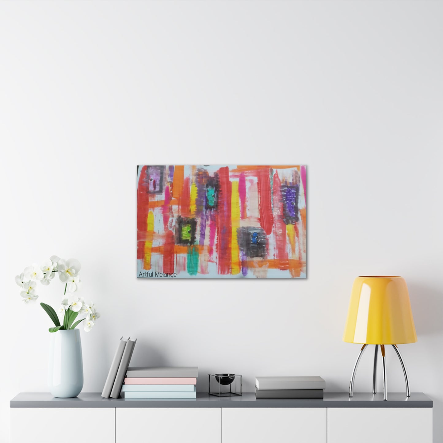 Primary Elegance: A Symphony of Sophistication Canvas Print