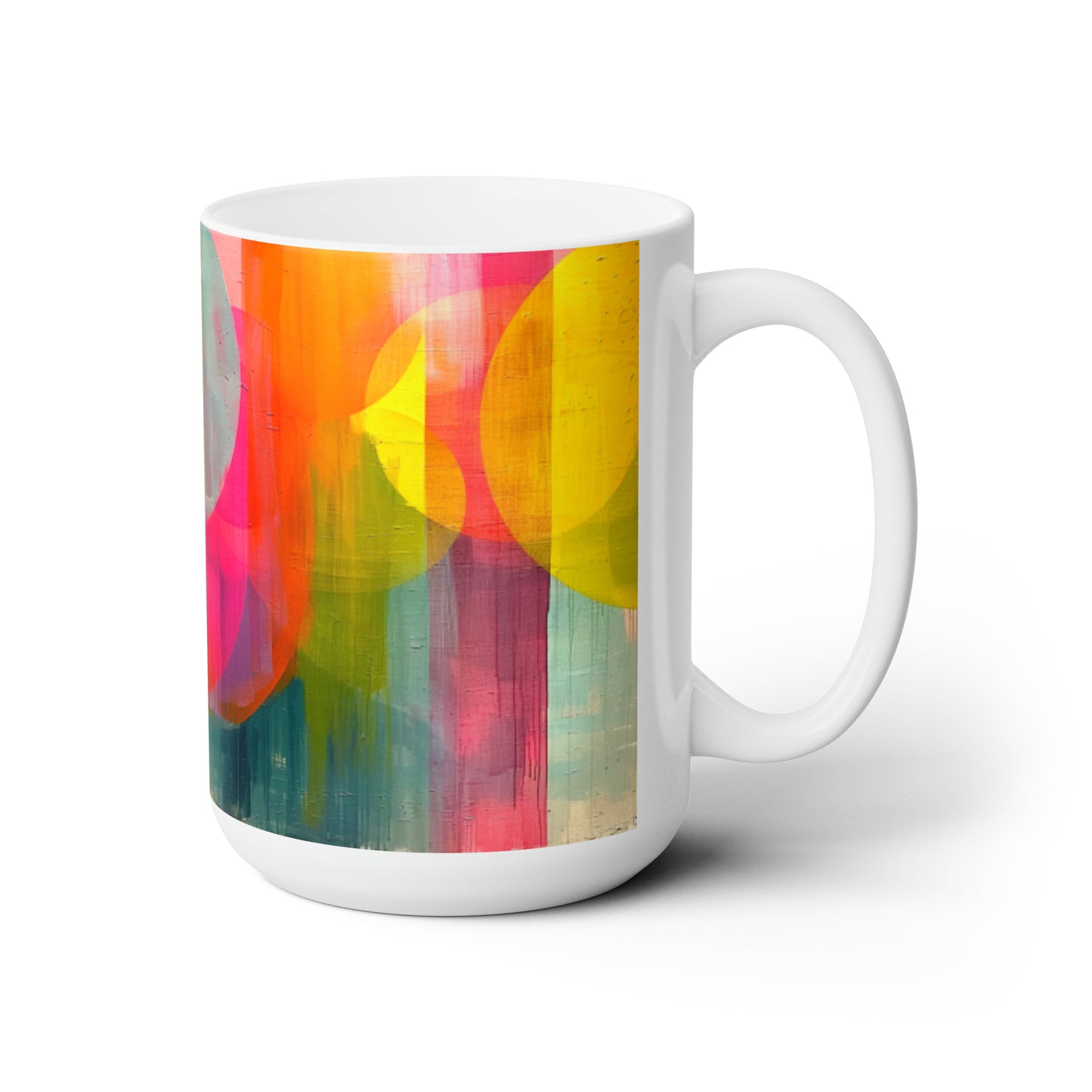 Artsy Abstract Ceramic Mug 15oz