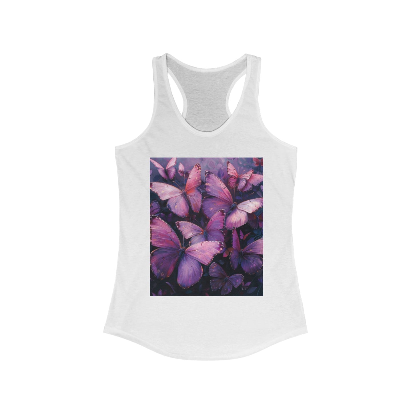 Flutter & Flow | Women's Razorback White T-Shirts with Artistic Butterflies 3