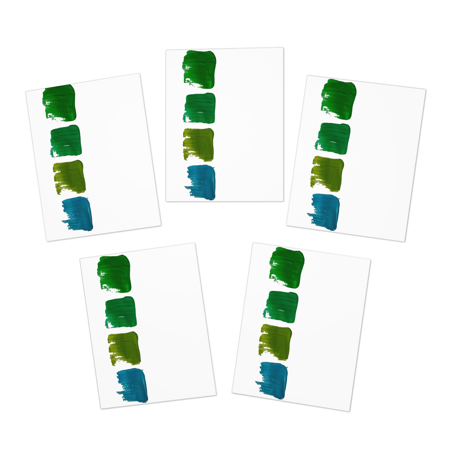 Elegance in Ink: Abstract Art Note Card Set(5-Pack)