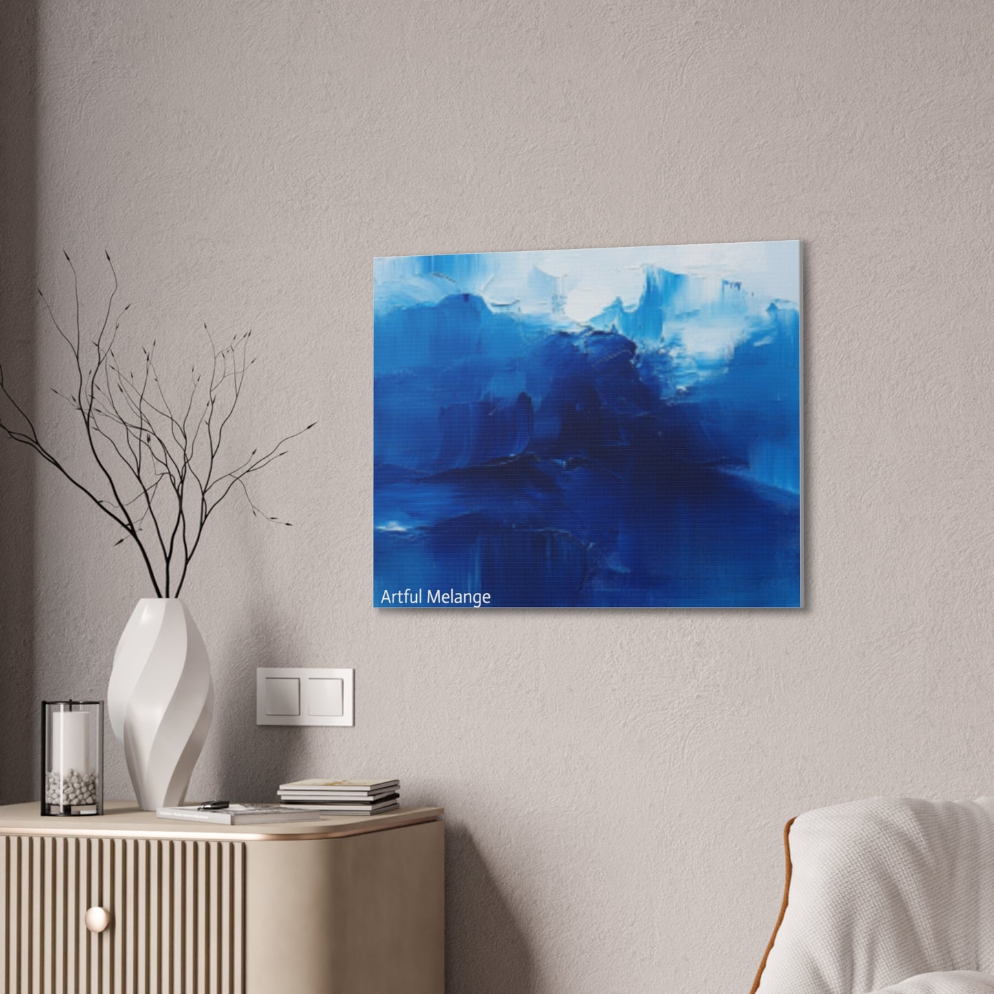 Acrylic Abstract Canvas Print - Richly Textured Artistry