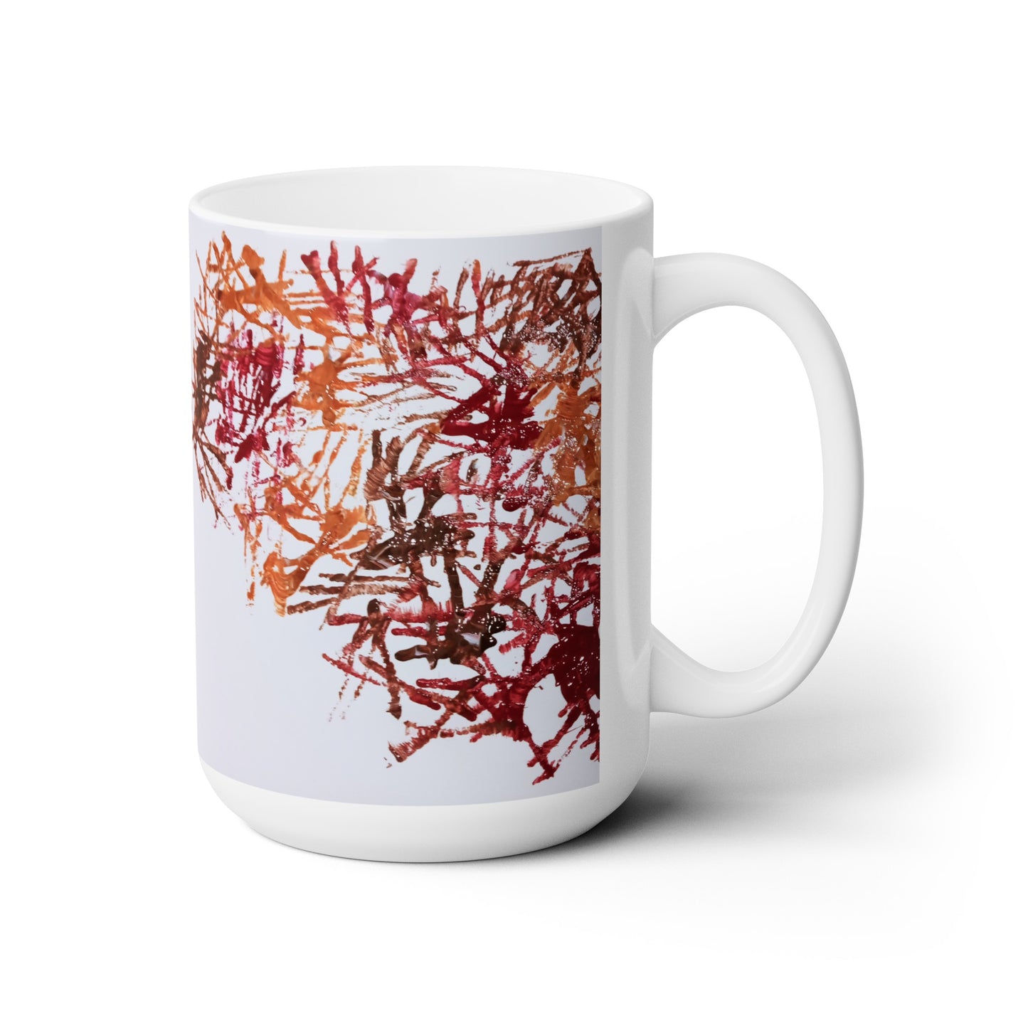 Artsy Abstract Ceramic Mug 15oz