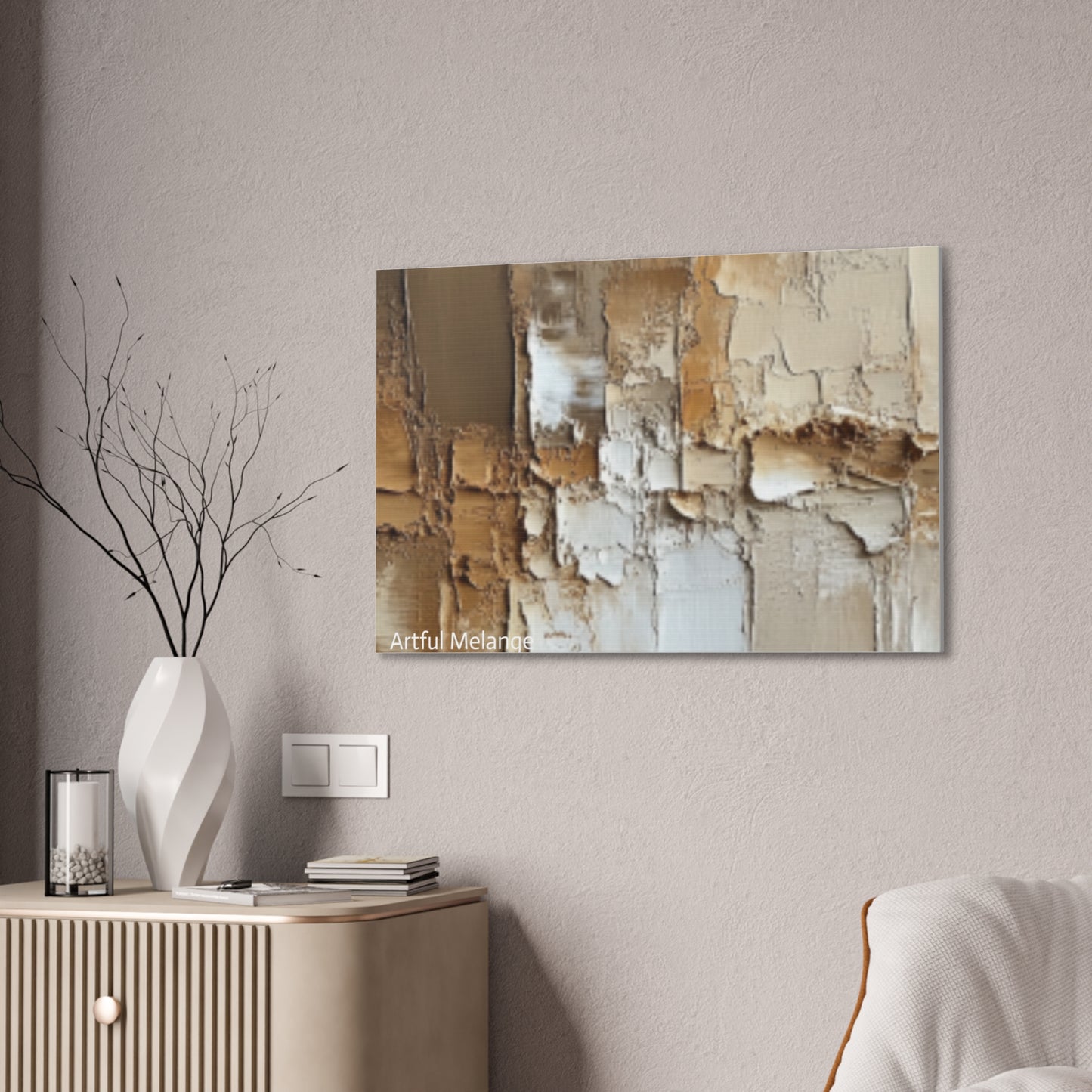 Acrylic Abstract Canvas Print - Richly Textured Artistry