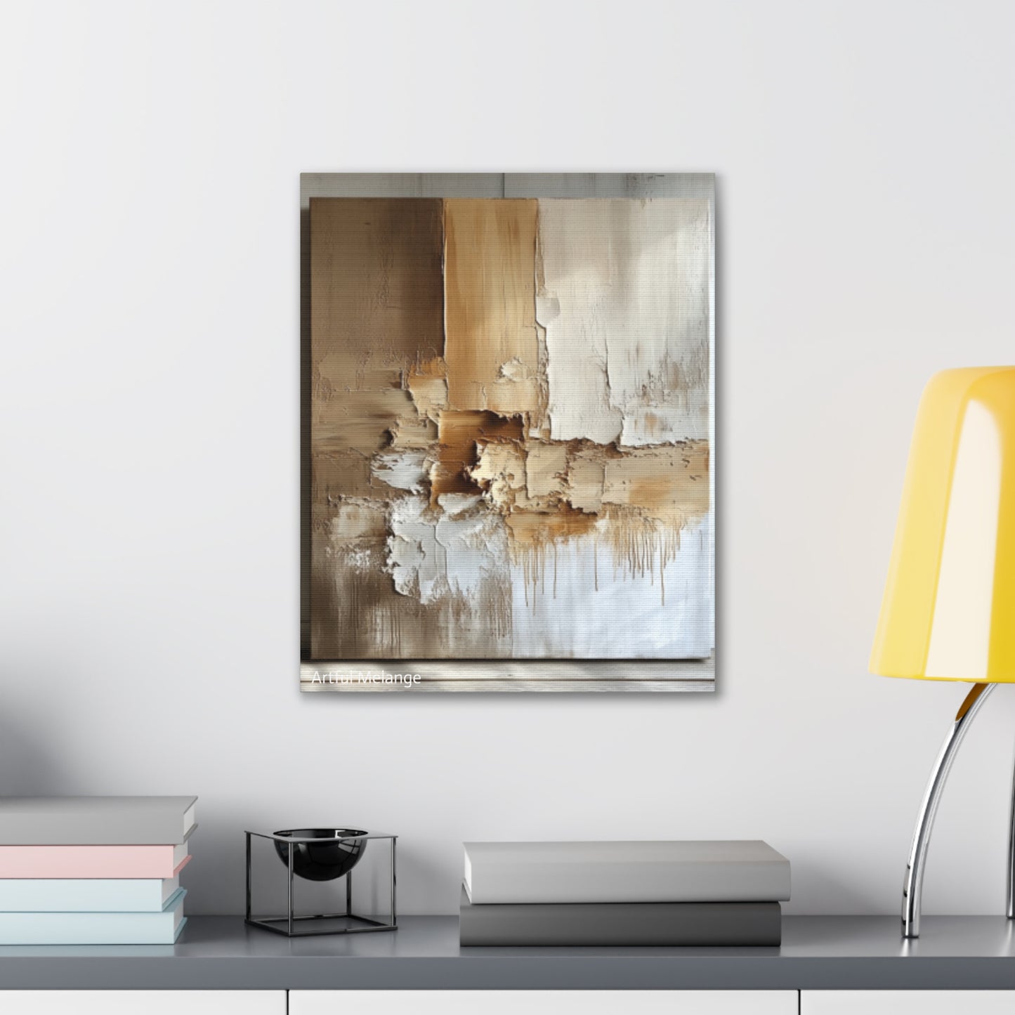 Acrylic Abstract Canvas Print - Richly Textured Artistry