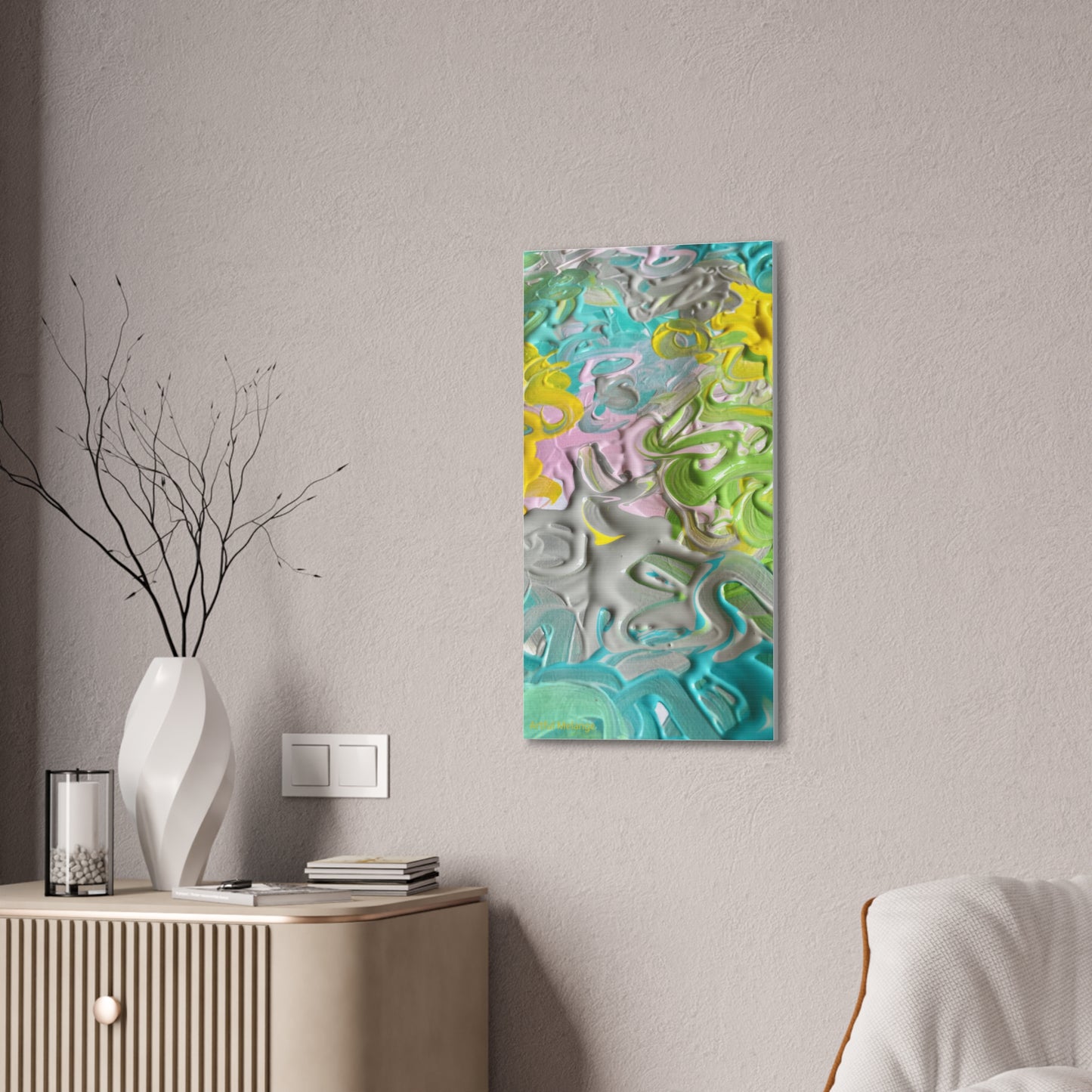Acrylic Abstract Canvas Print - Richly Textured Artistry
