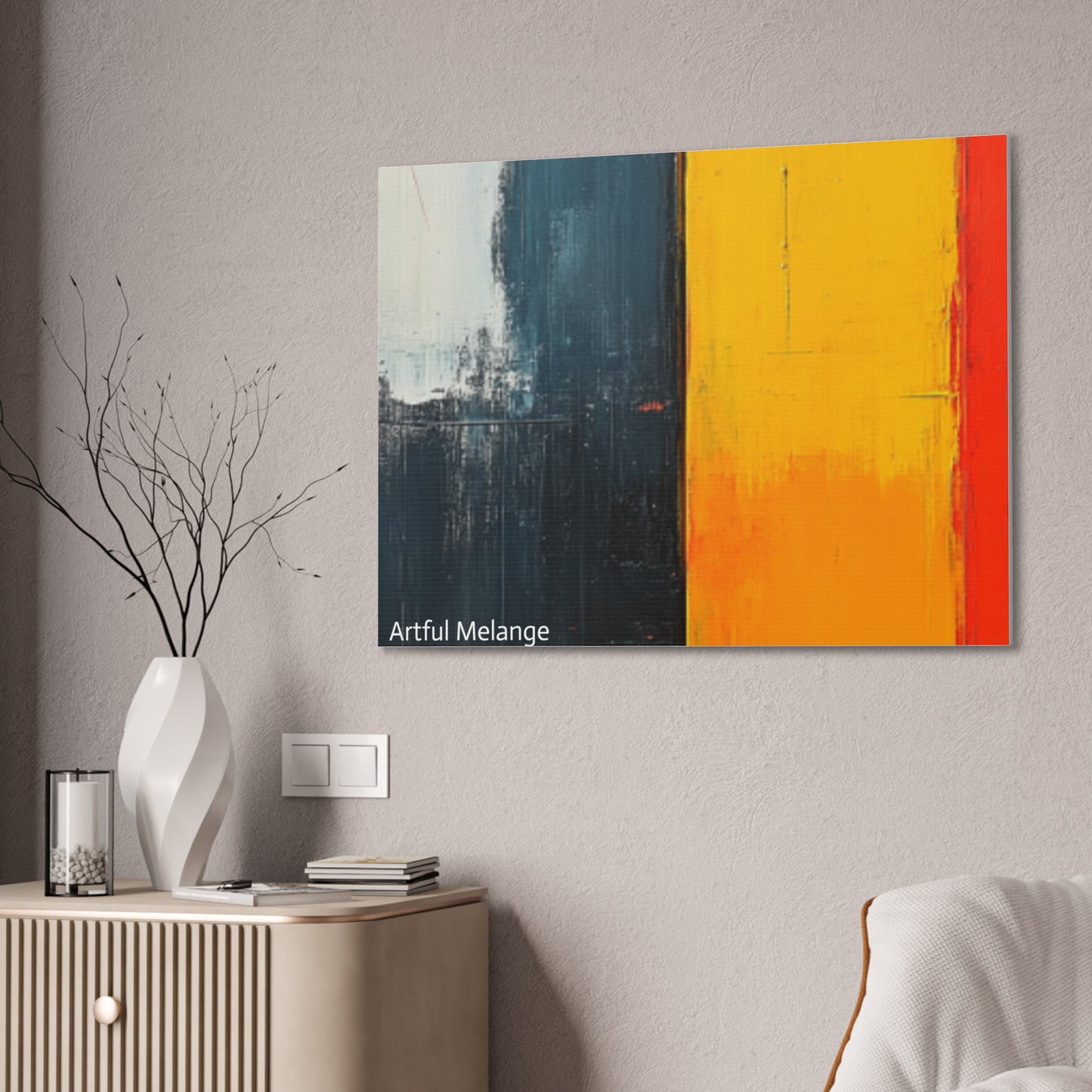 Acrylic Abstract Canvas Print - Richly Textured Artistry