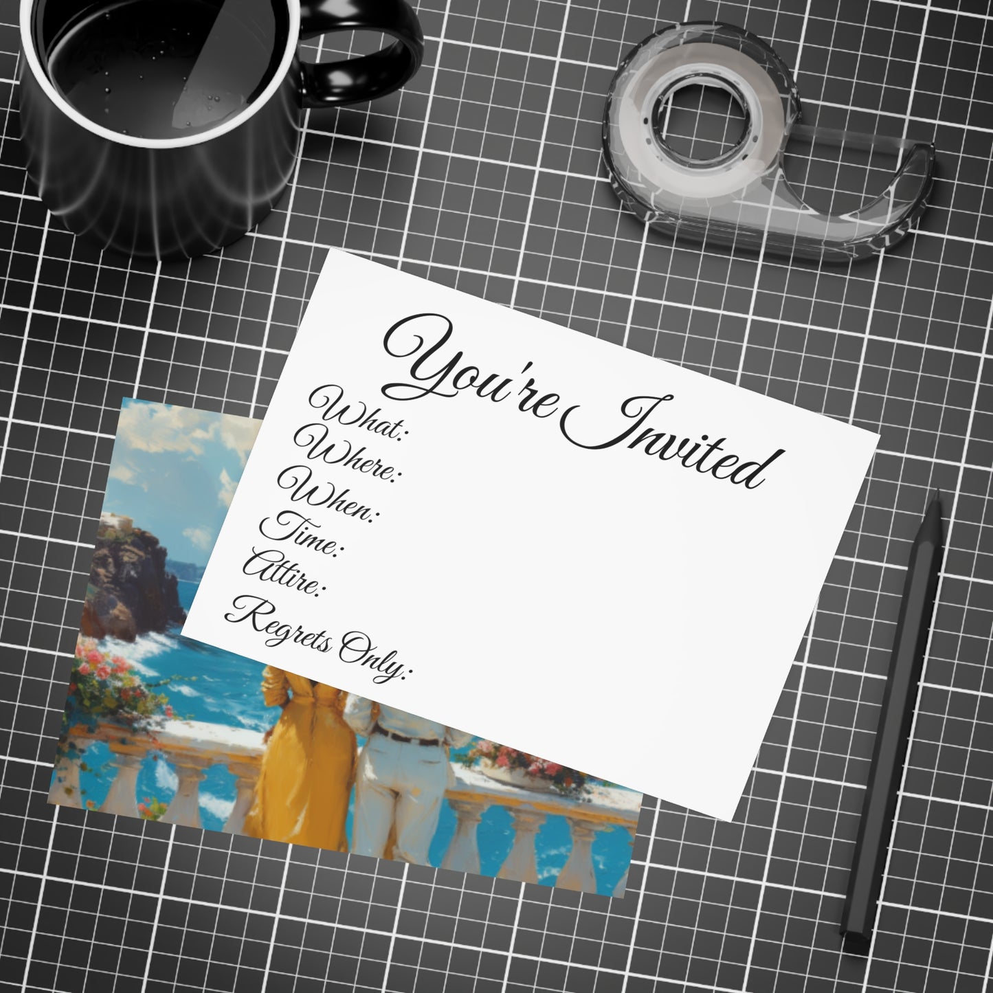 Sail & Celebrate: A Day of Elegance Yacht/Boat Party Invitation Bundles (envelopes included)