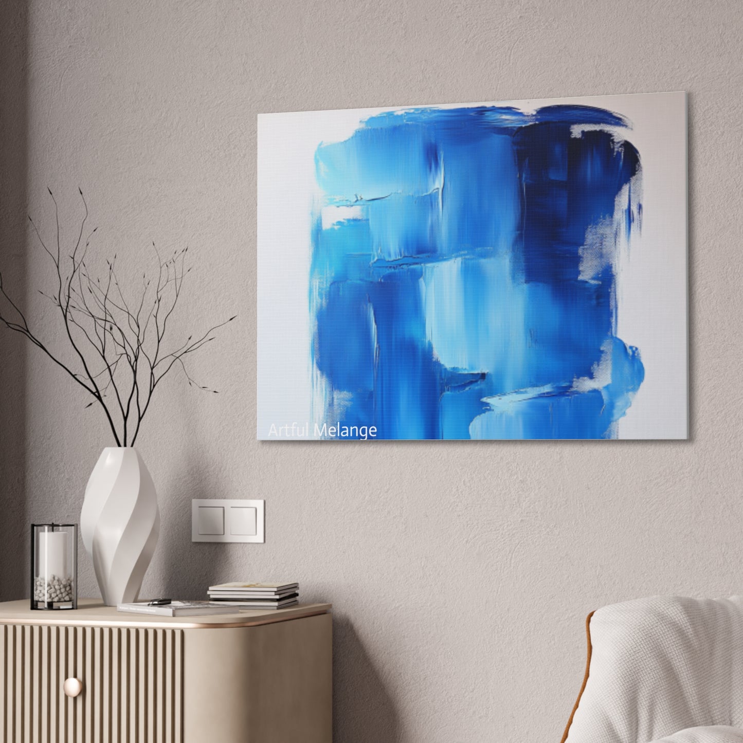 Acrylic Abstract Canvas Print - Richly Textured Artistry