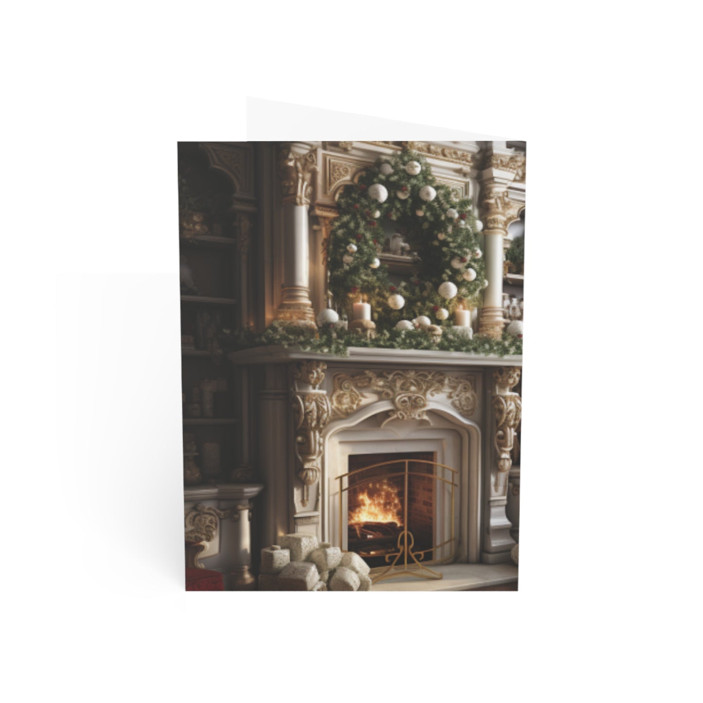 Regal Radiance: Opulent Christmas Greeting Cards