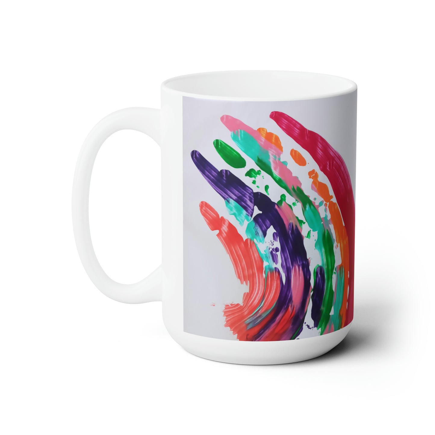 Artsy Abstract Ceramic Mug 15oz