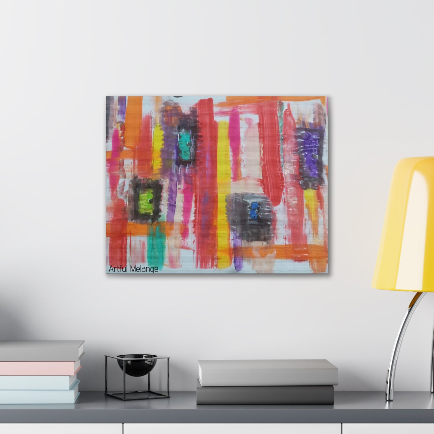 Primary Elegance: A Symphony of Sophistication Canvas Print