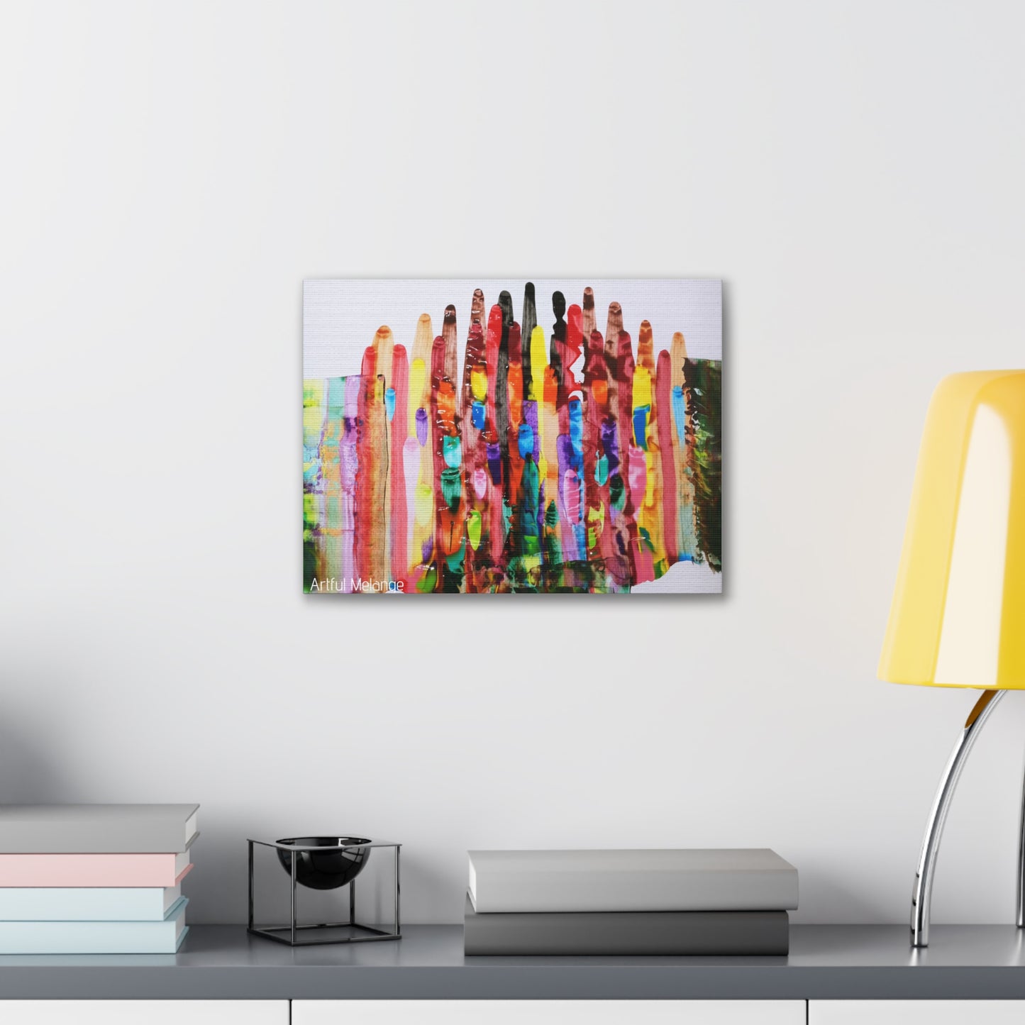 Primary Elegance: A Symphony of Sophistication Canvas Print
