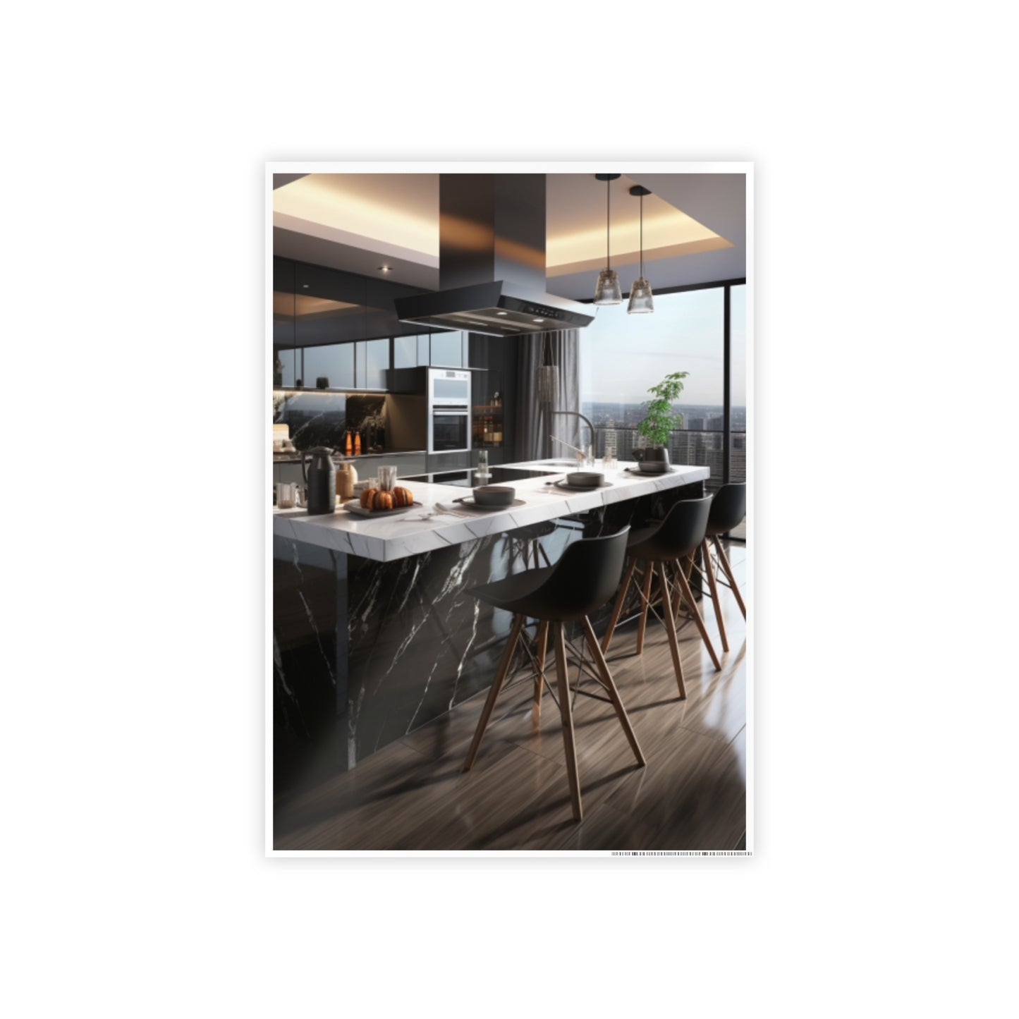 High-End Modern Kitchen Poster