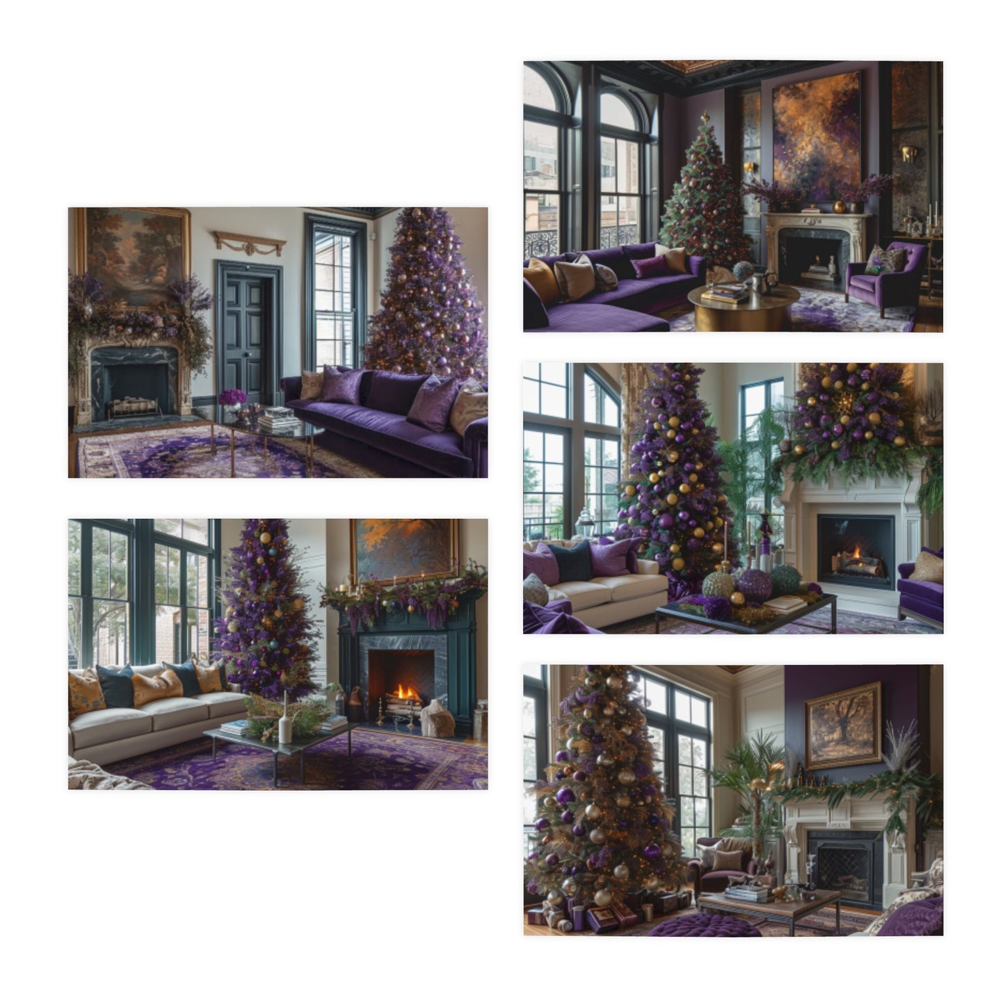 Big Easy Festivity Mardi Gras Note Card Set (5-Pack)