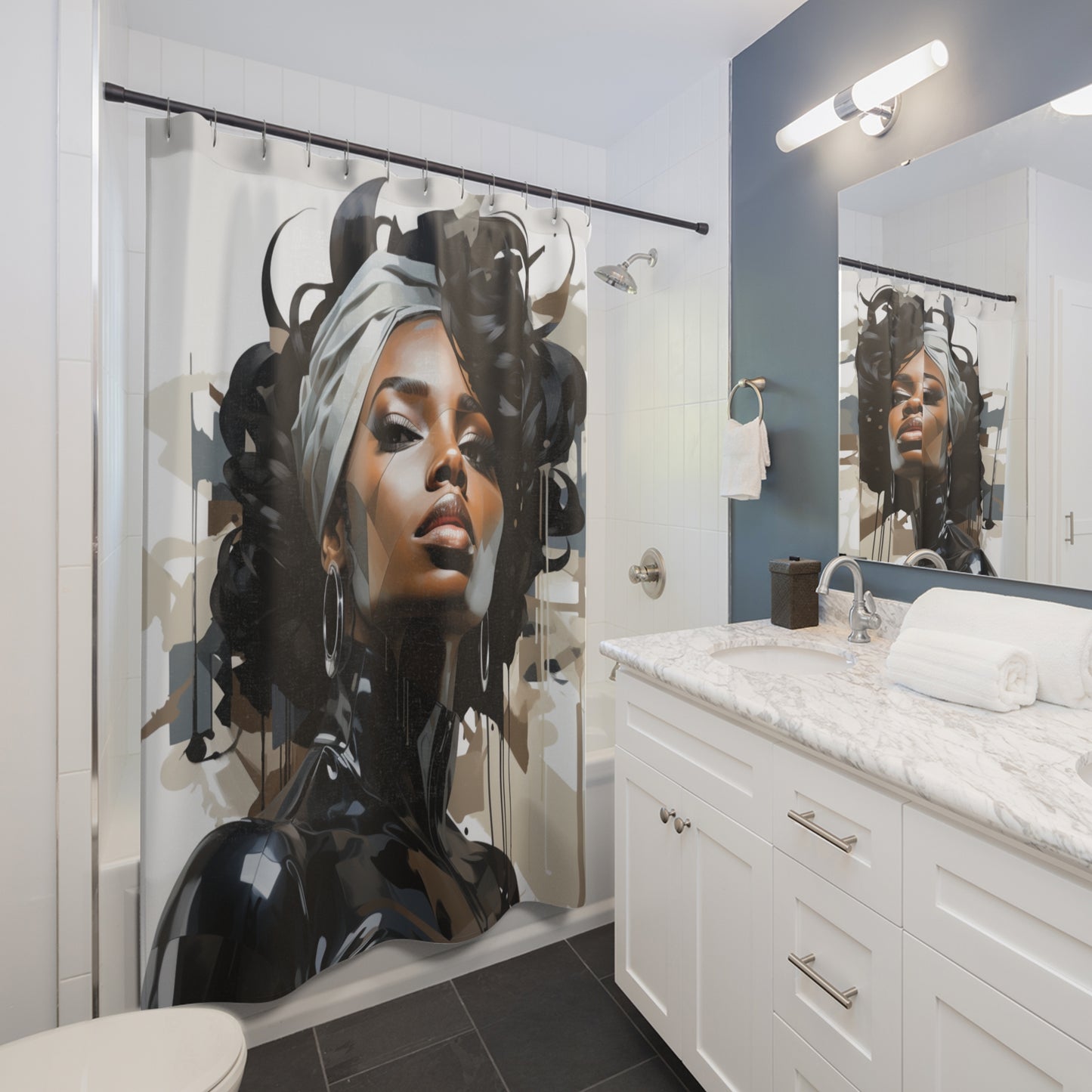 Heritage Tapestry Afro Centric Shower Curtain