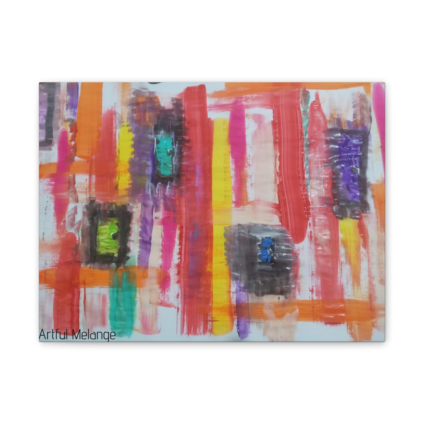 Primary Elegance: A Symphony of Sophistication Canvas Print