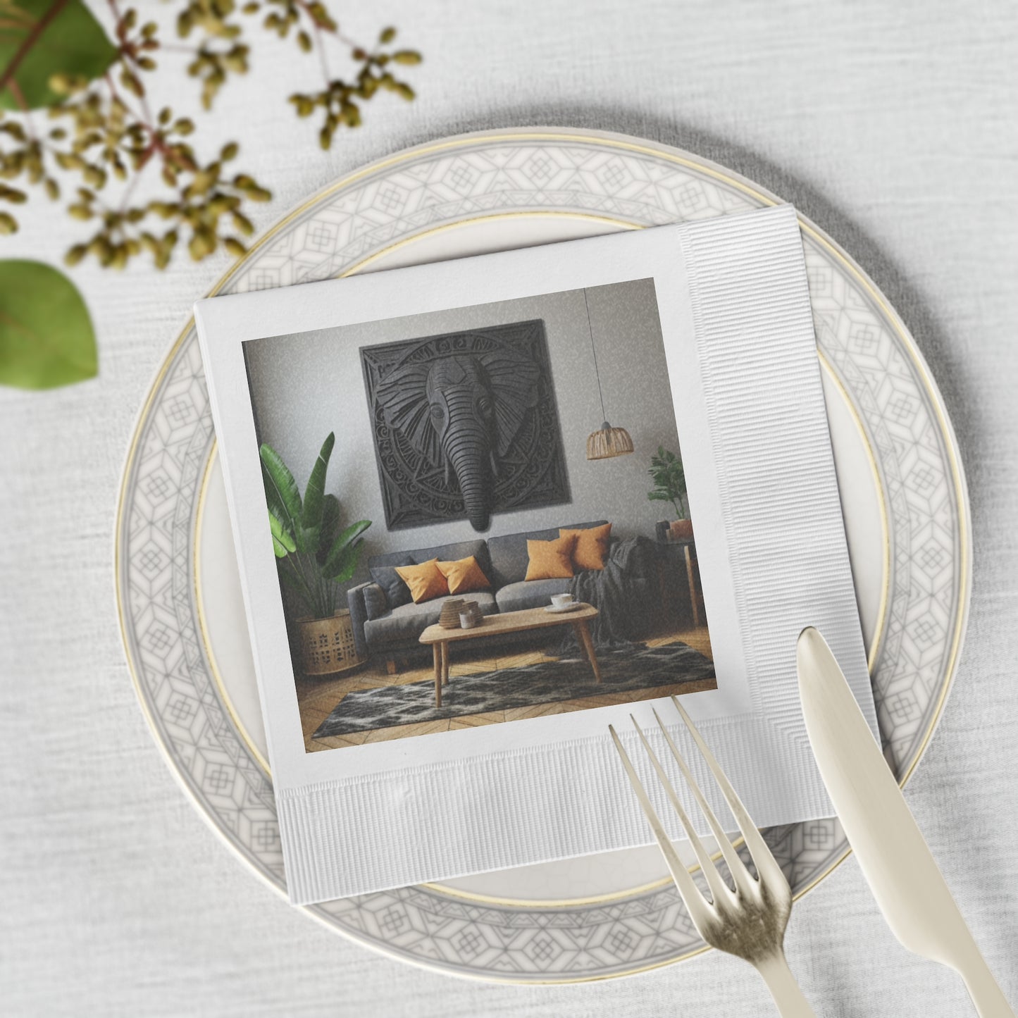 Exquisite African Culture-Inspired Napkin Set