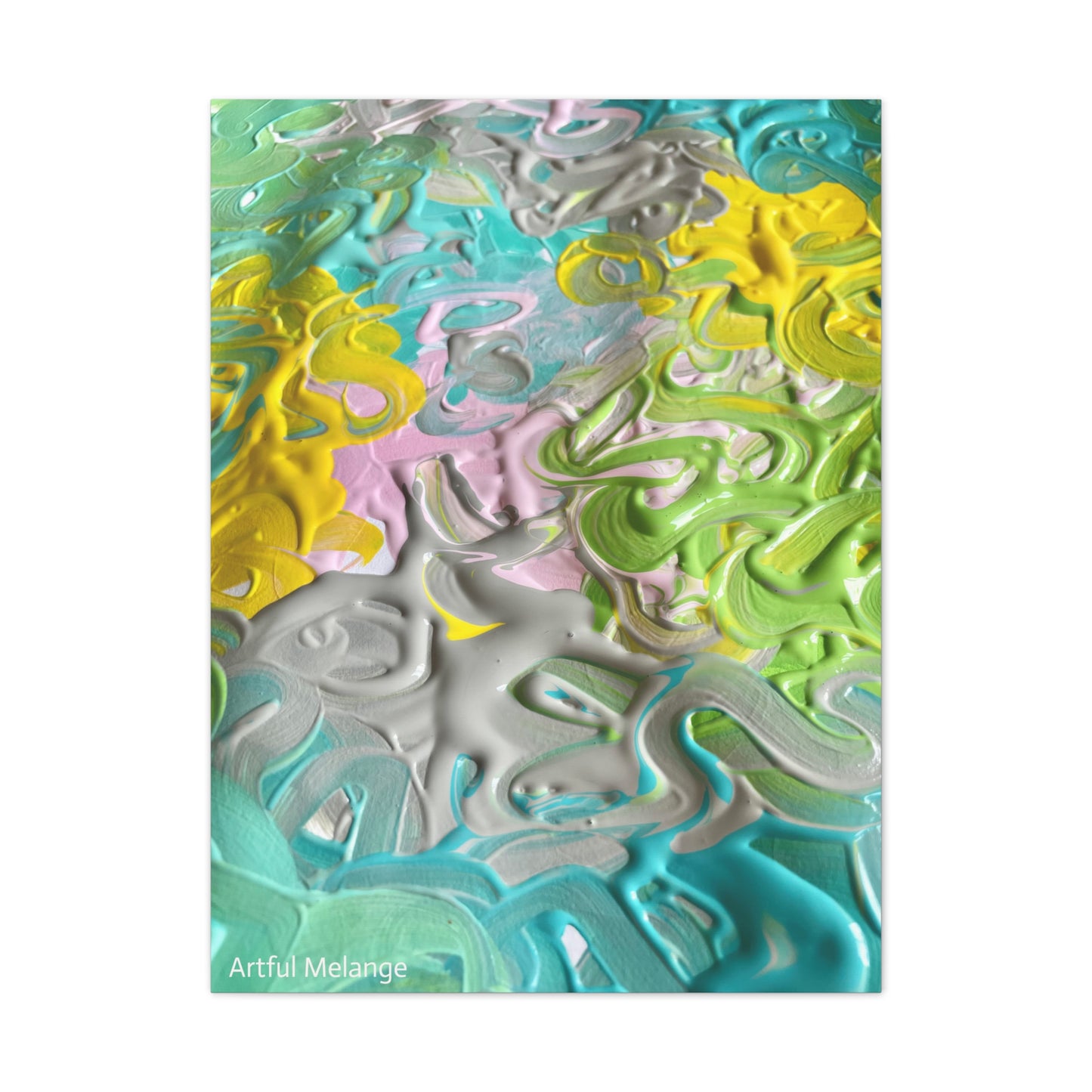 Acrylic Abstract Canvas Print - Richly Textured Artistry